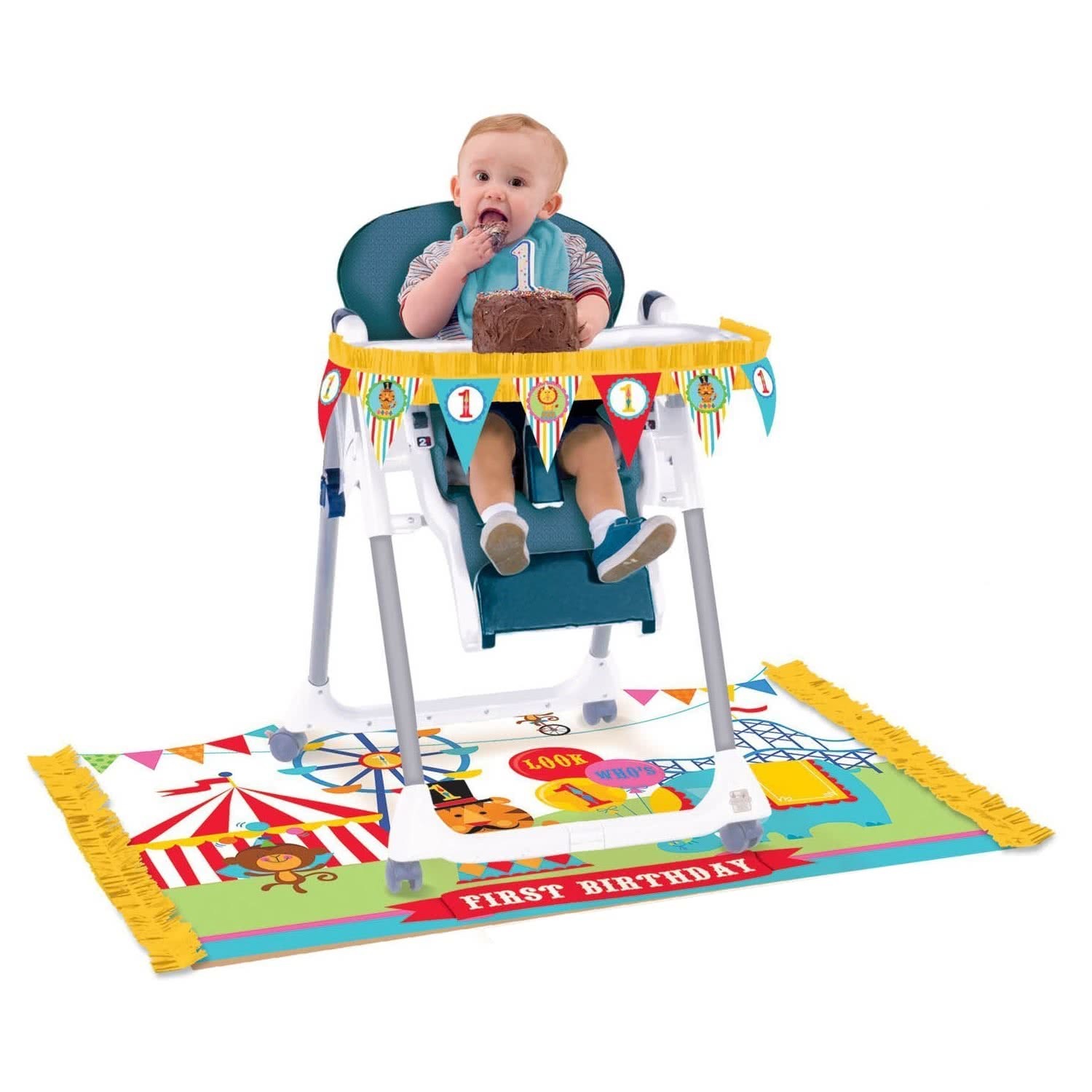 1st Birthday Circus High Chair Decorating Kit