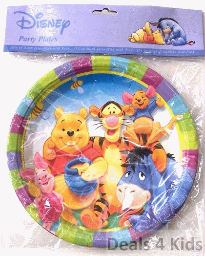 Winnie The Pooh Large Paper Plates (Pack of 8)
