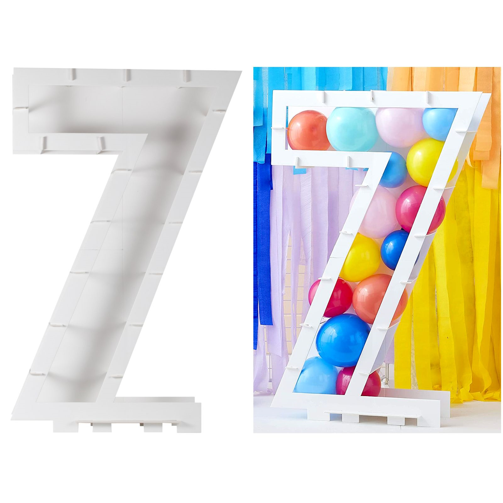 Ginger Ray Number 7 Balloon Mosaic Frame (85cm) 