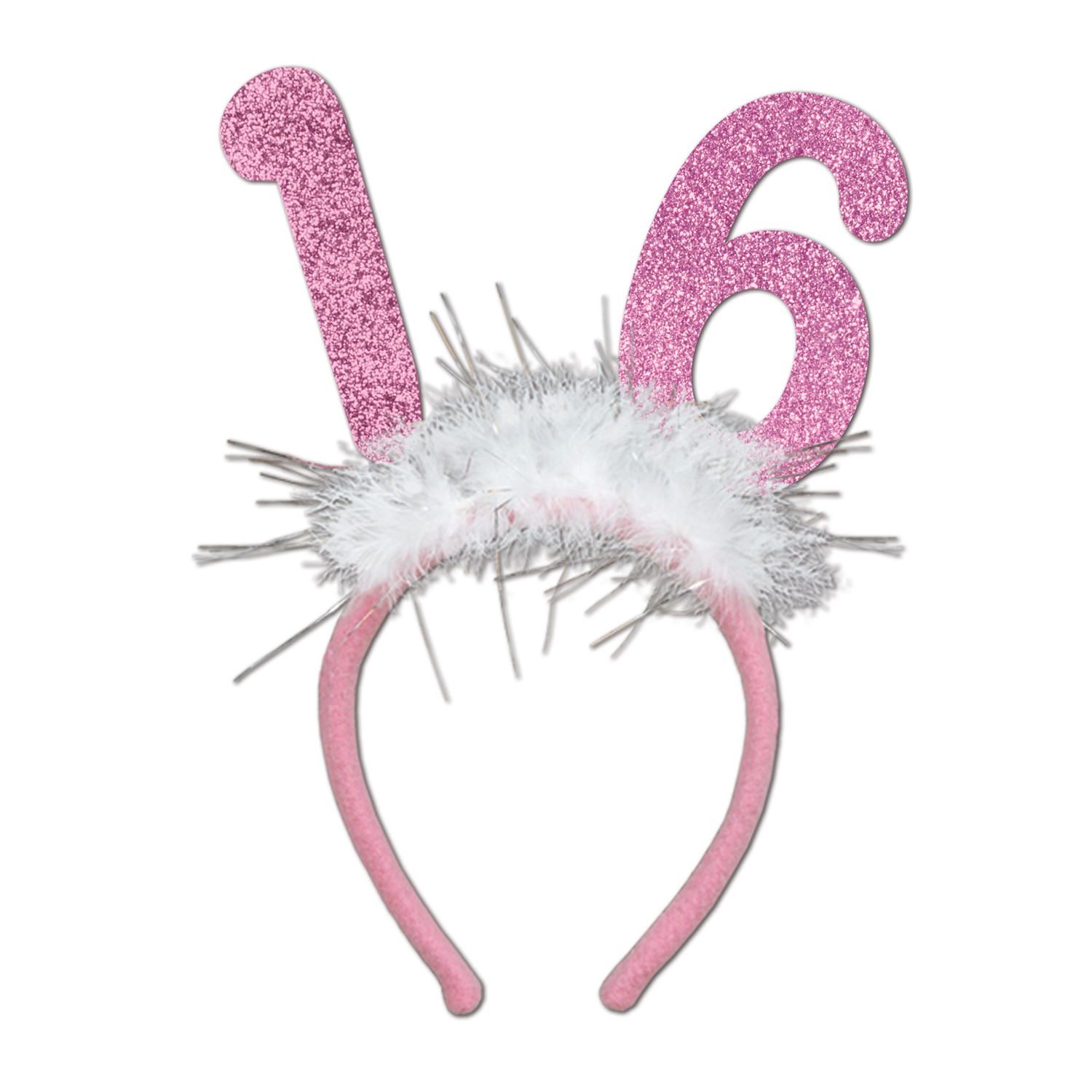 Glittered Pink Headband 16