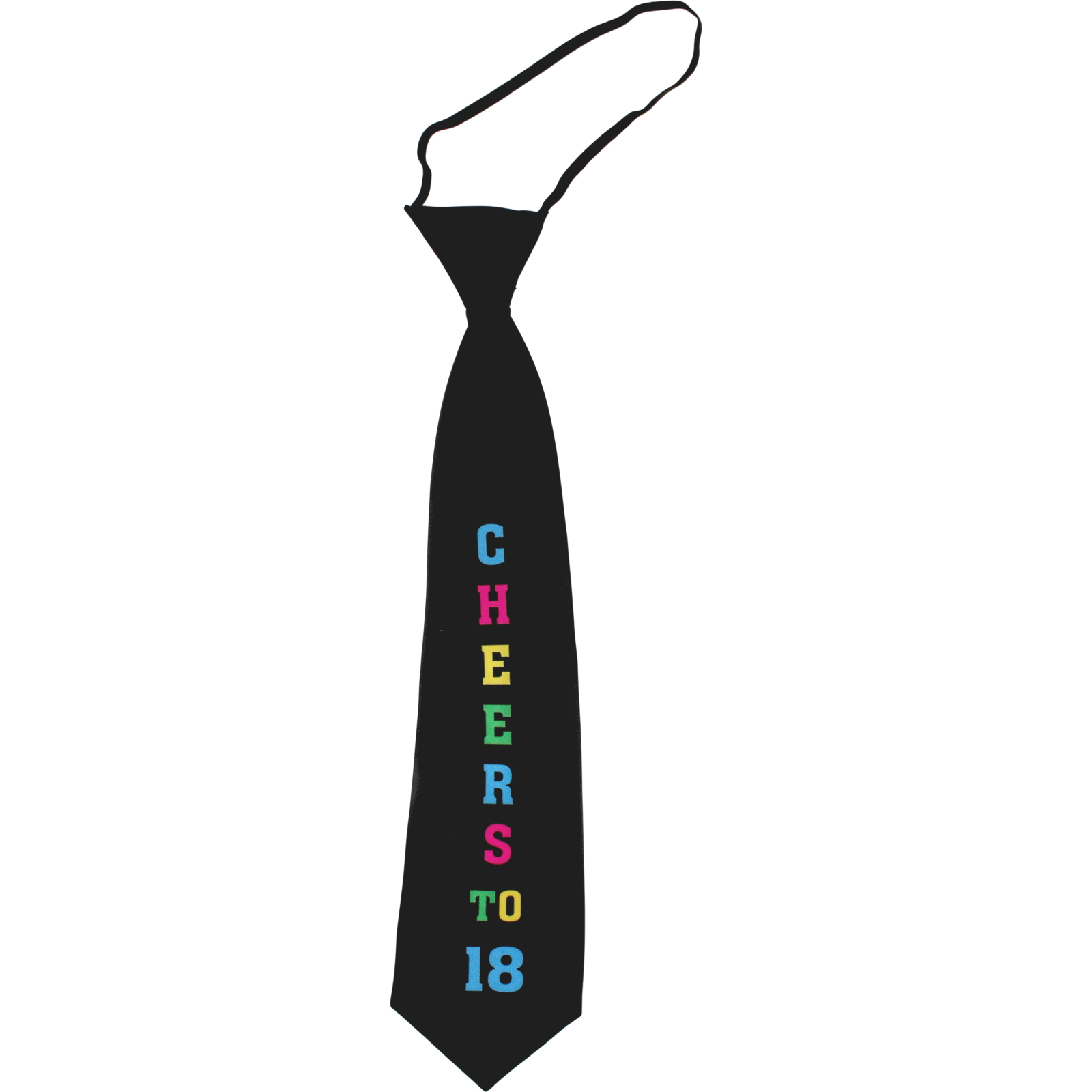 Cheers To 18 Black 18th Birthday Tie