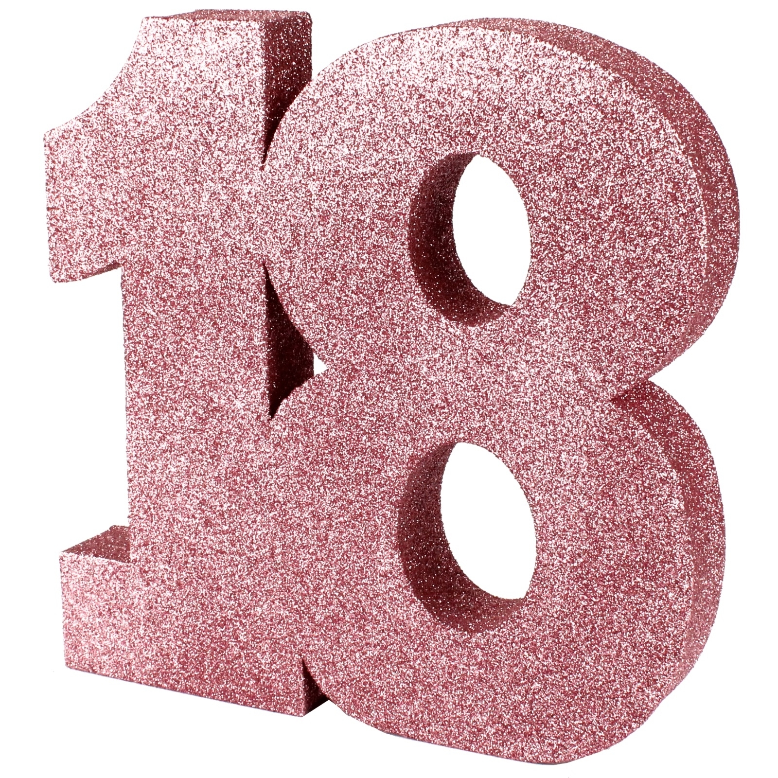 Rose Gold Foam Glitter 18 Decoration