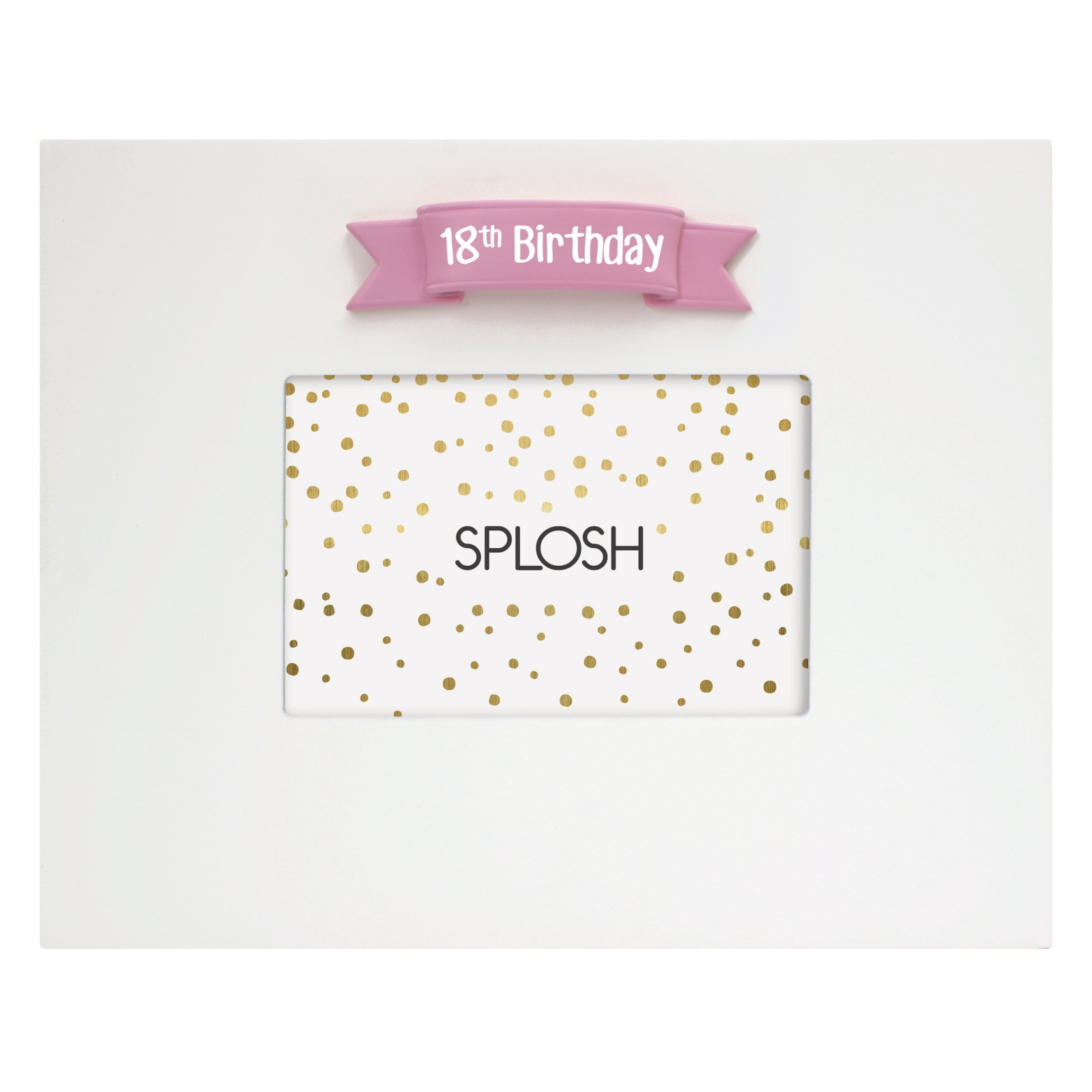 18th Birthday Signature Photo Frame Pink