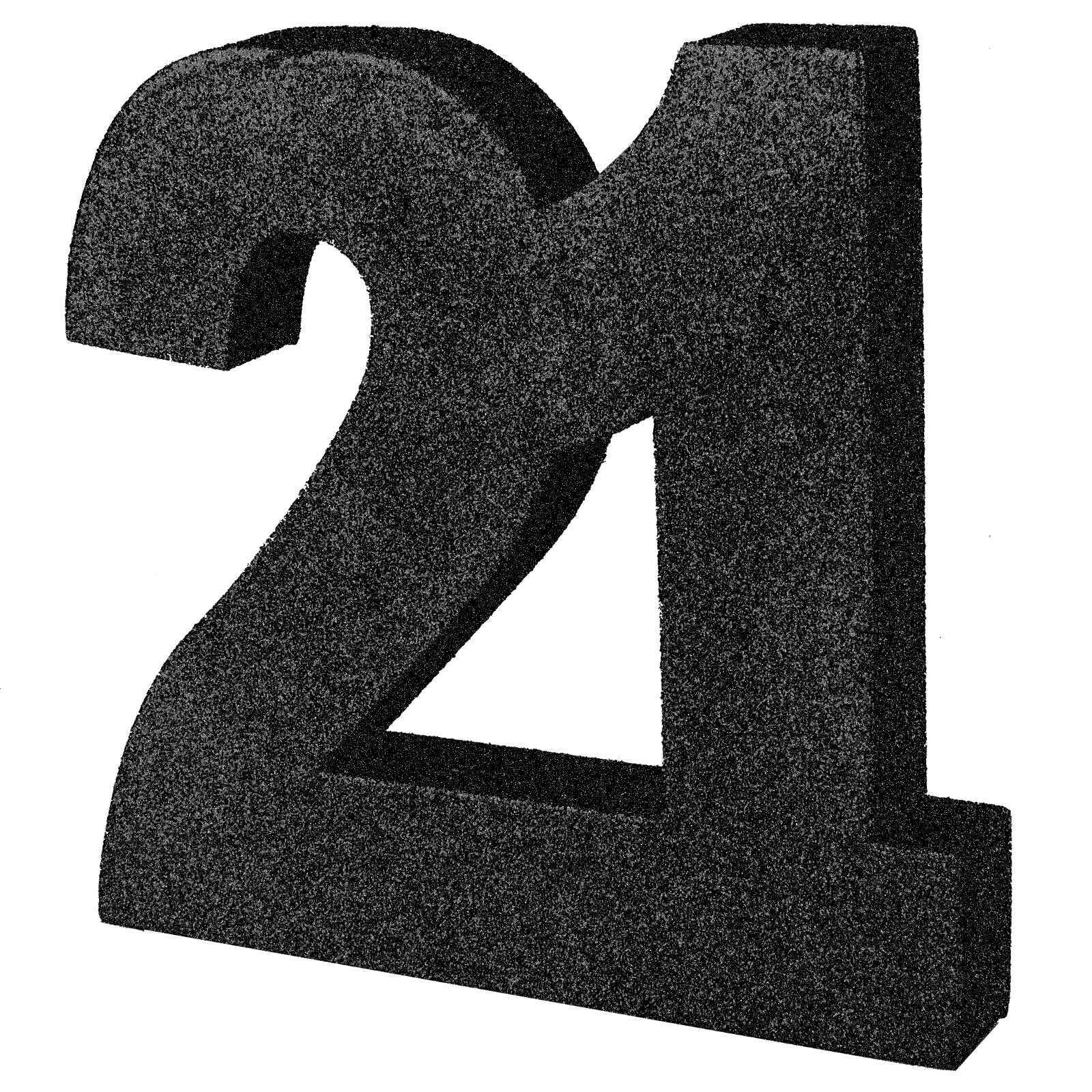 Black Foam Glitter 21 Decoration