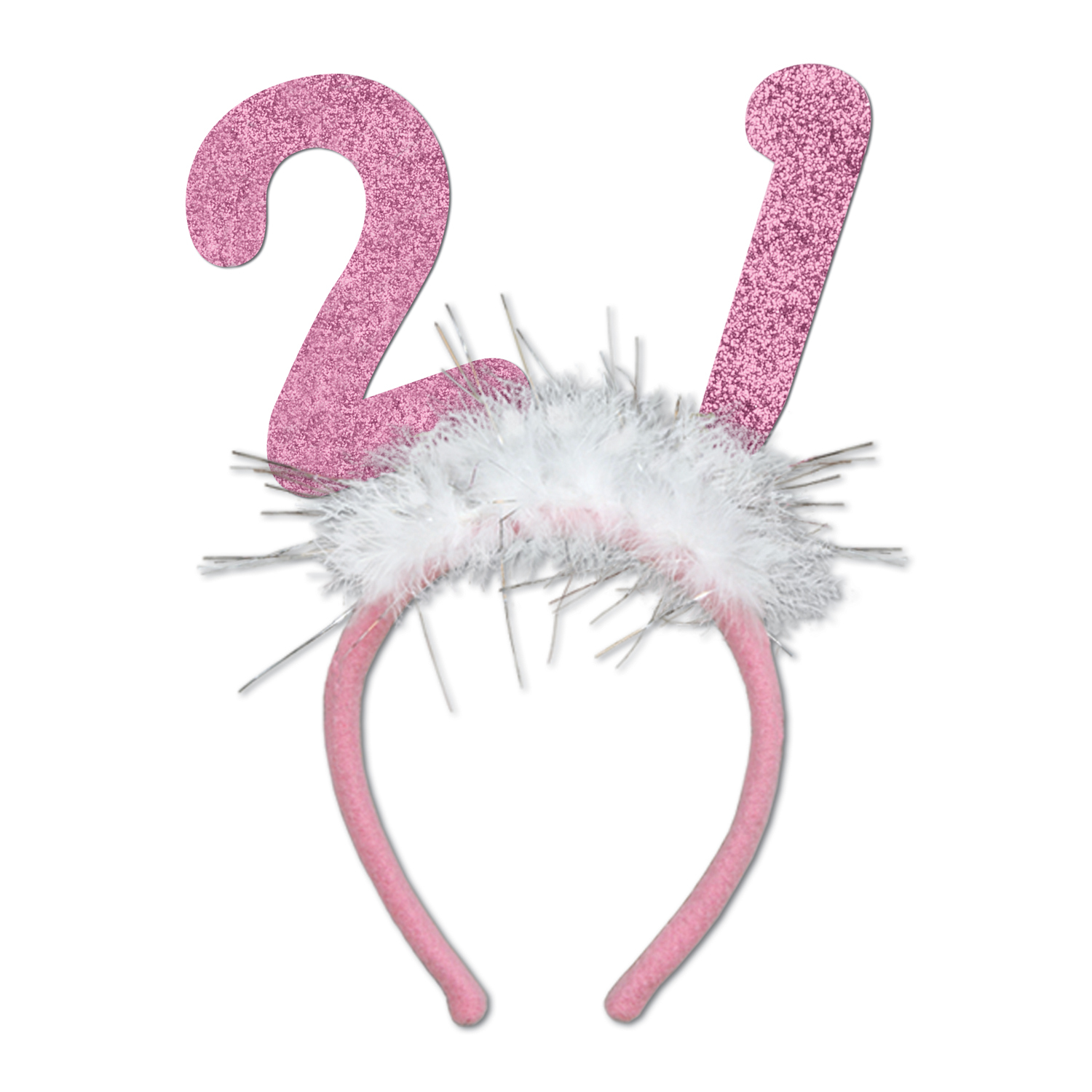 Glittered Pink Headband 21