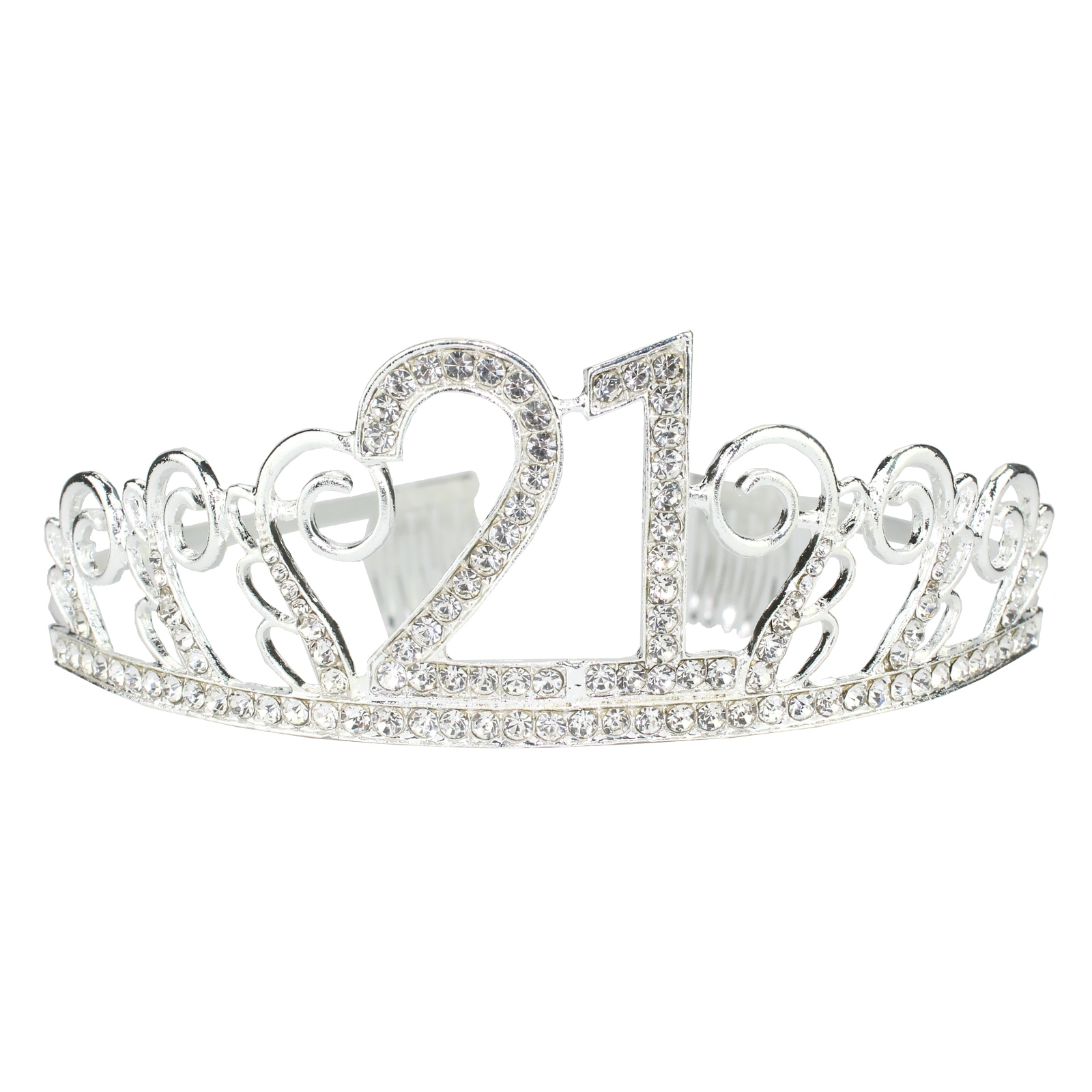 Silver 21st Tiara