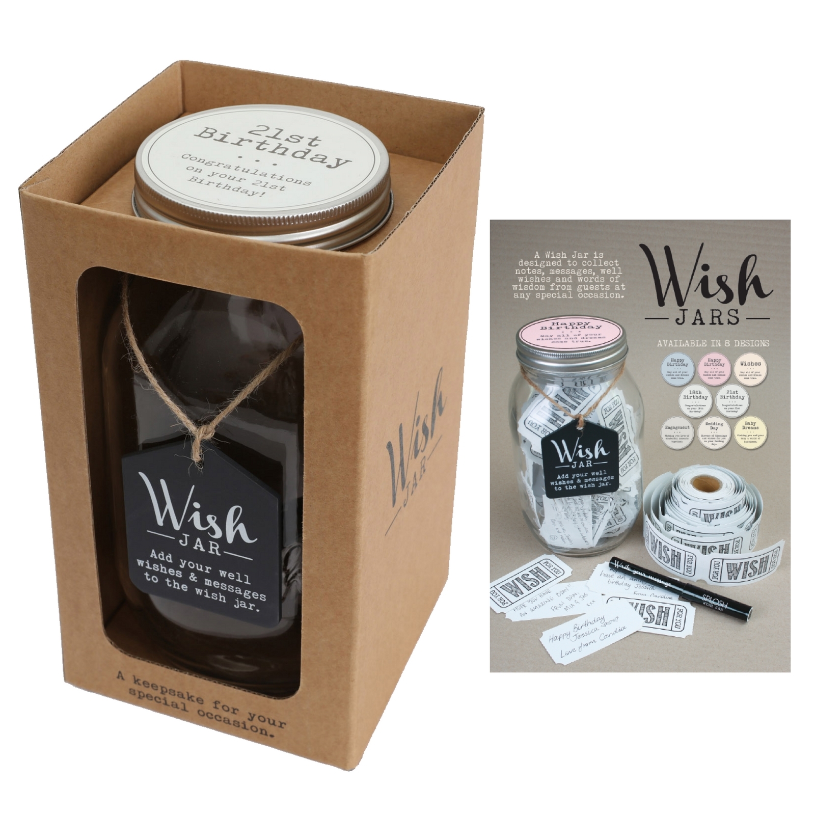 21st Birthday Wish Jar