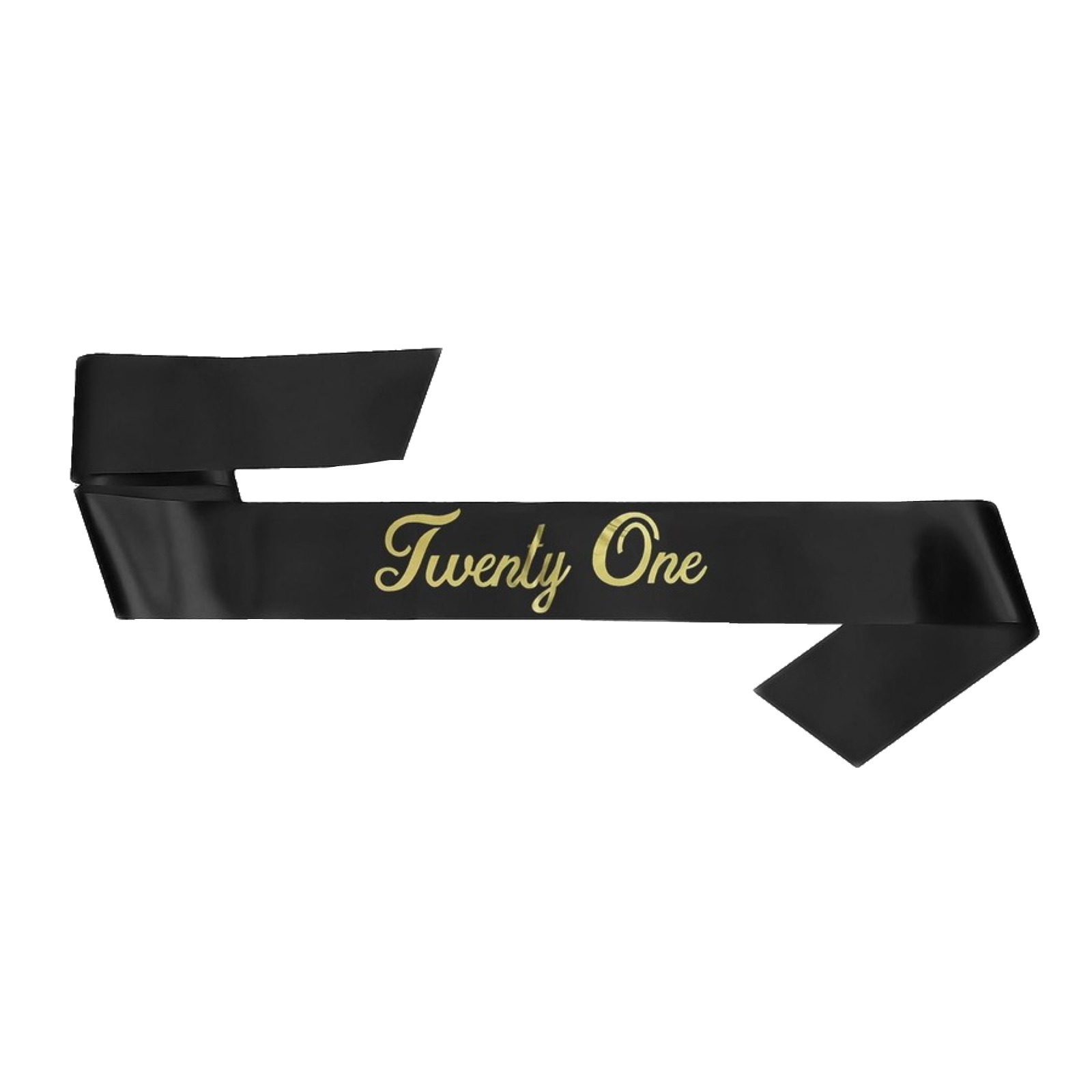 Black Twenty One Sash