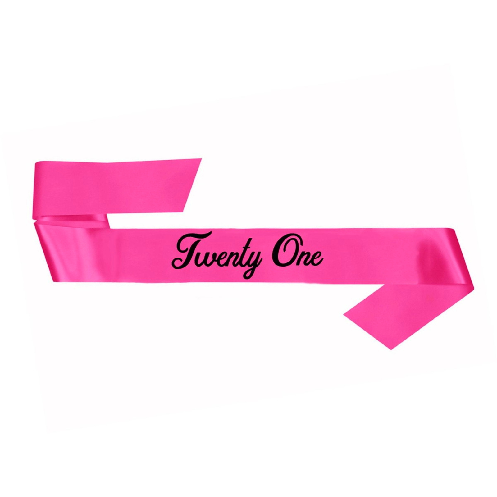 Hot Pink Twenty One Sash