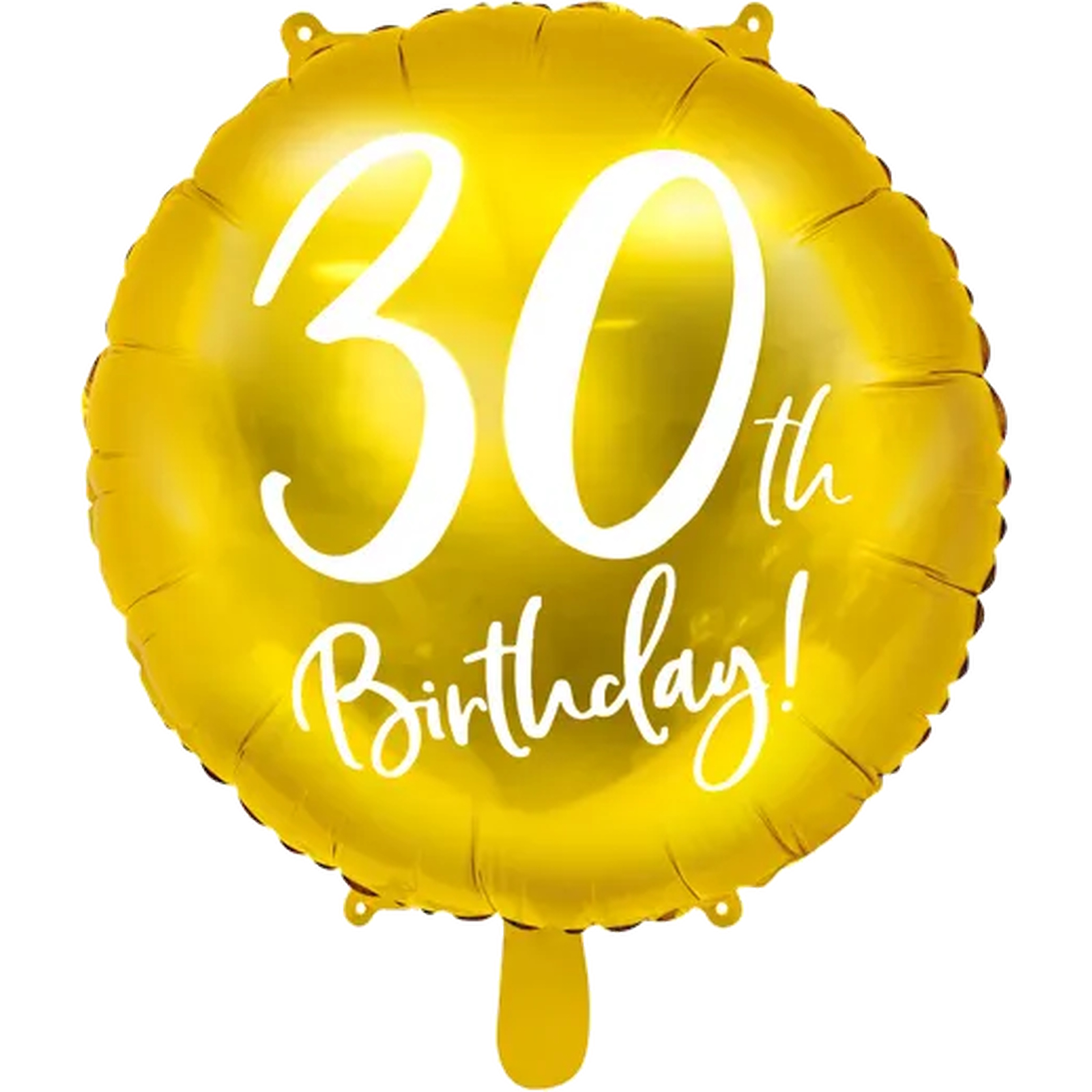 Gold 30th Birthday Helium Foil Balloon