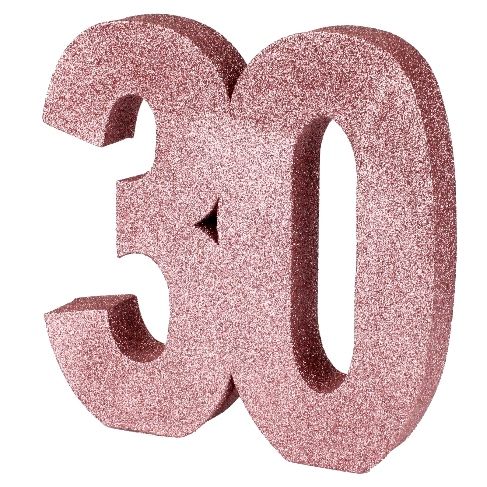 Rose Gold Foam Glitter 30 Decoration