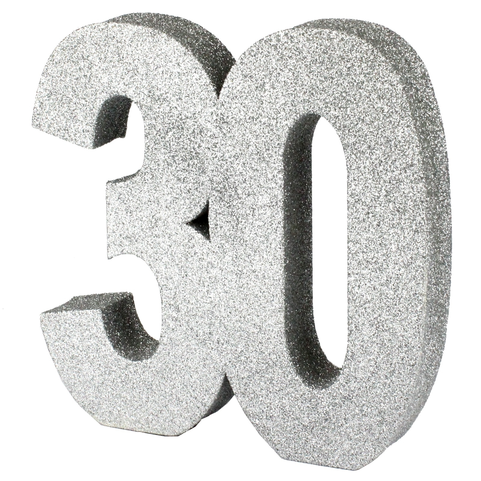 Silver Foam Glitter 30 Decoration