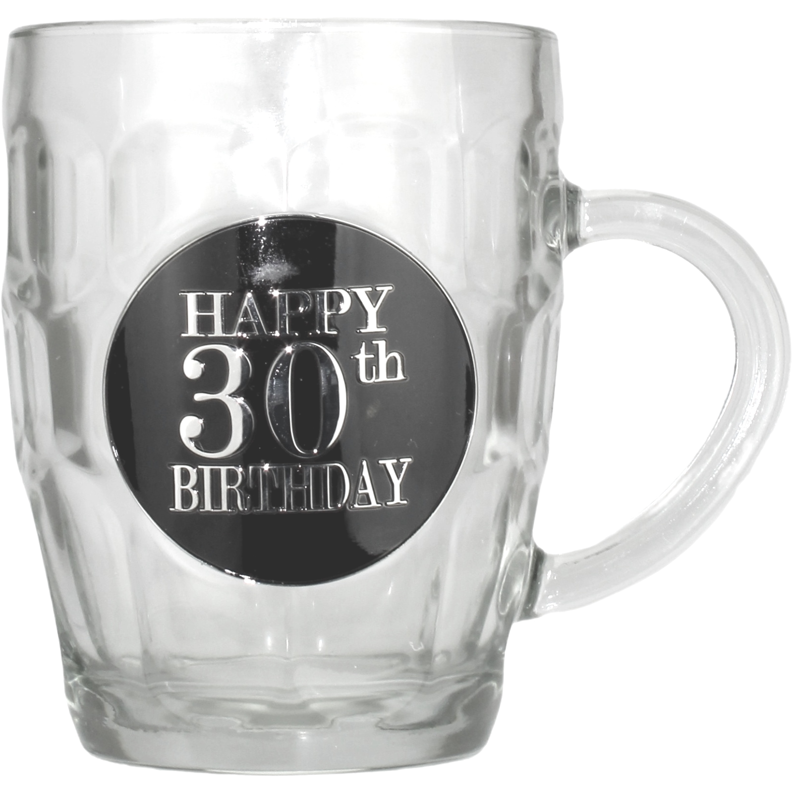 30th Birthday Badged Dimple Stein 