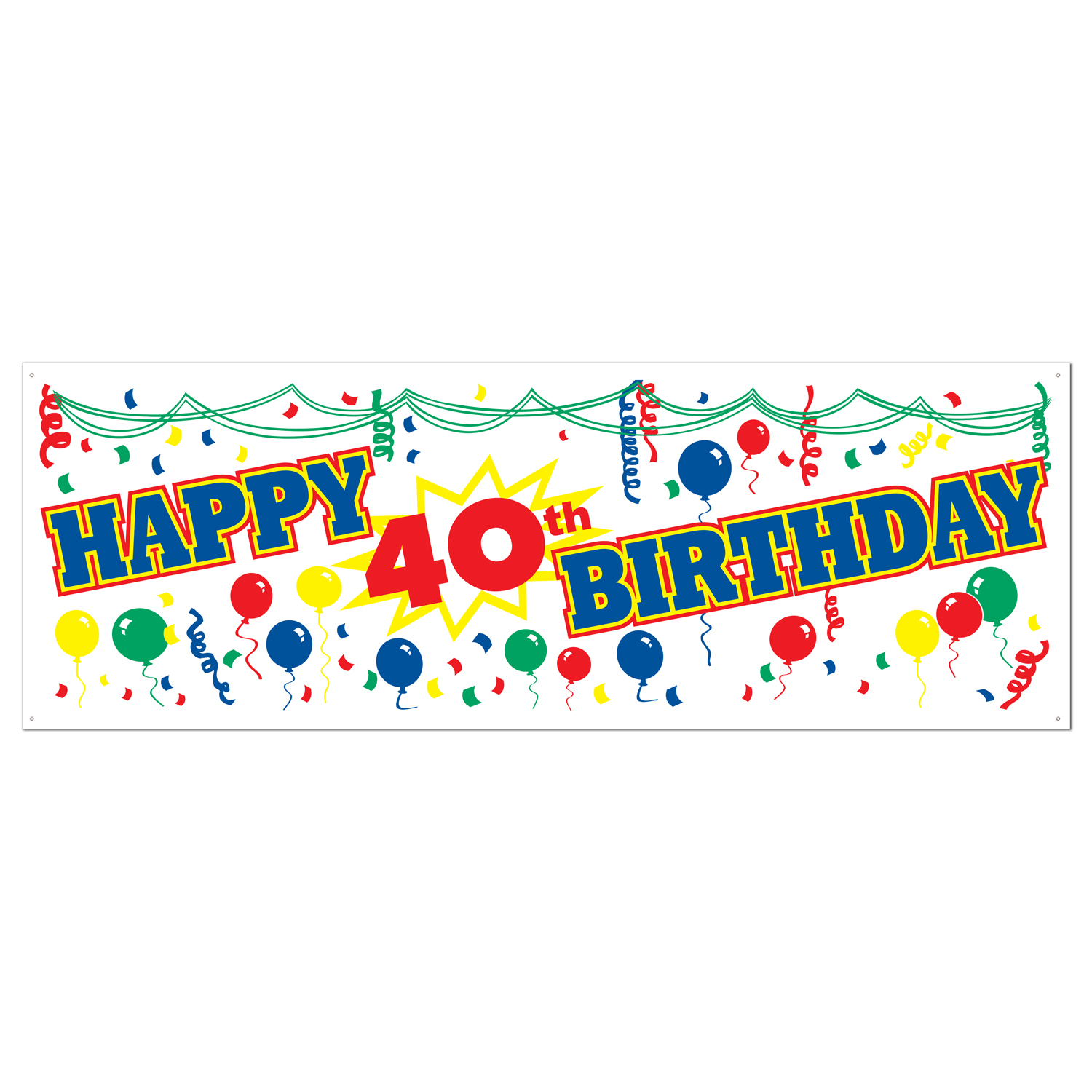 Happy 40th Birthday Banner