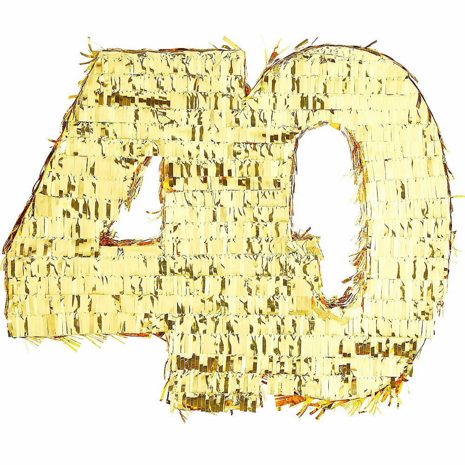 Number 40 Gold Foil Pinata 