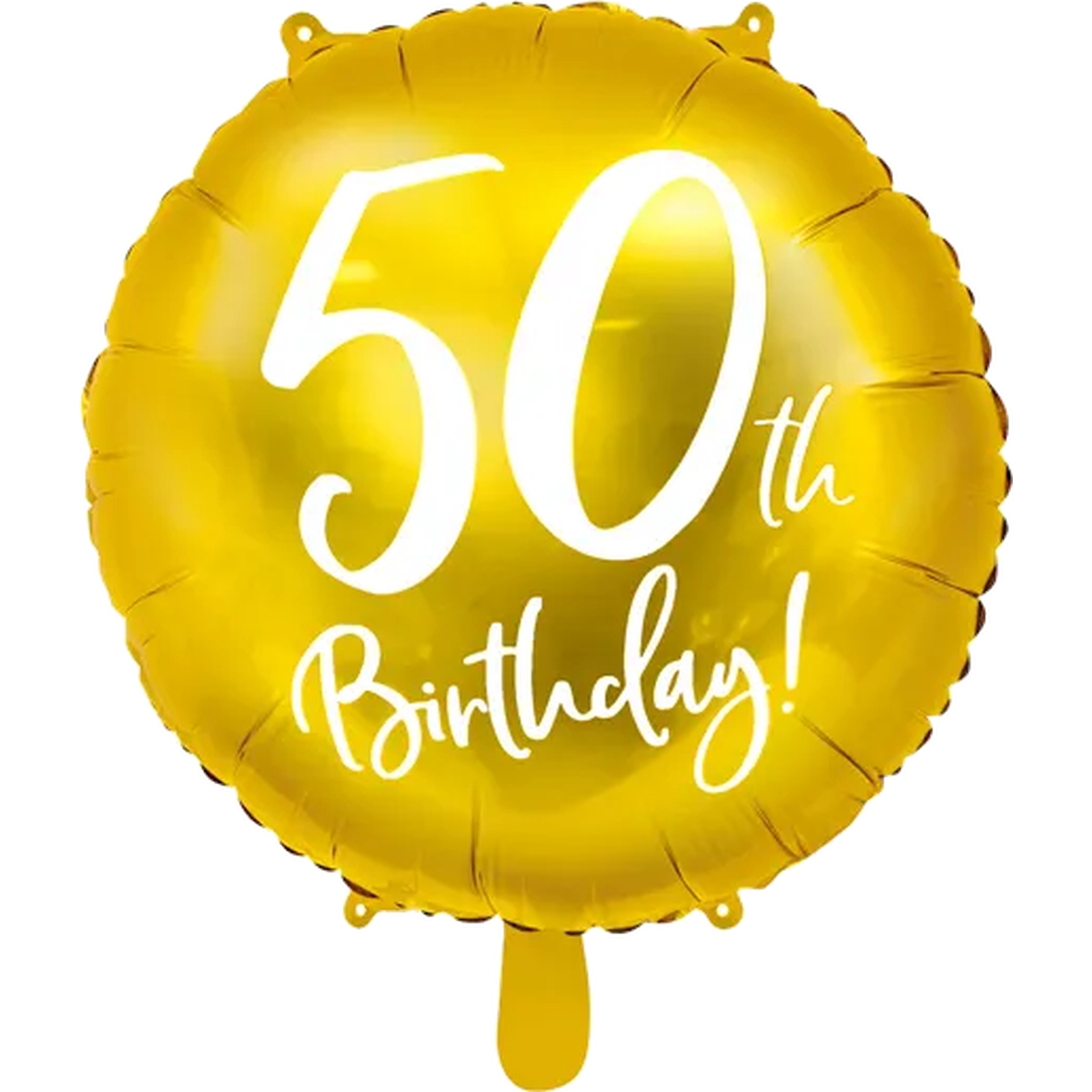 Gold 50th Birthday Helium Foil Balloon