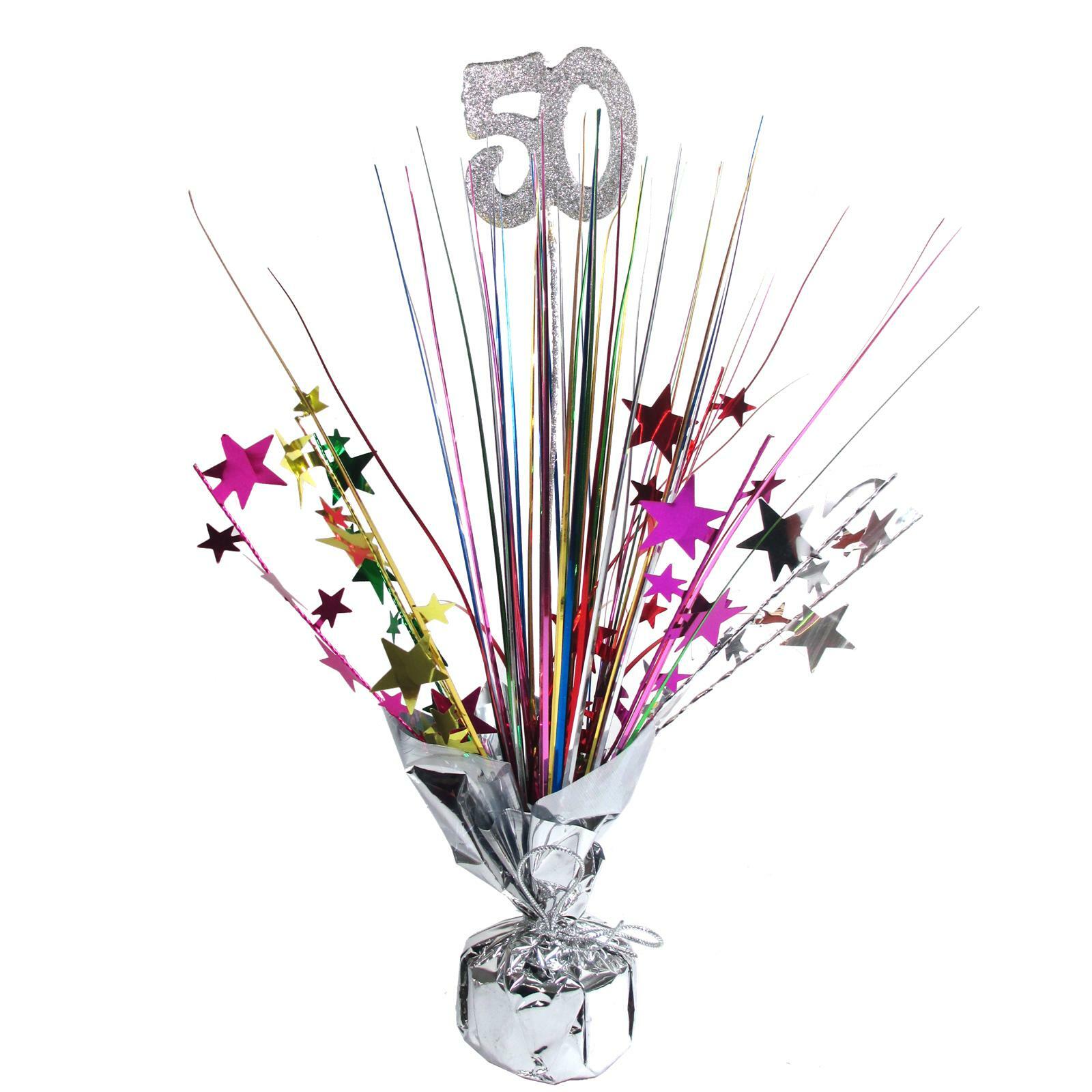 50th Birthday Table Centrepiece