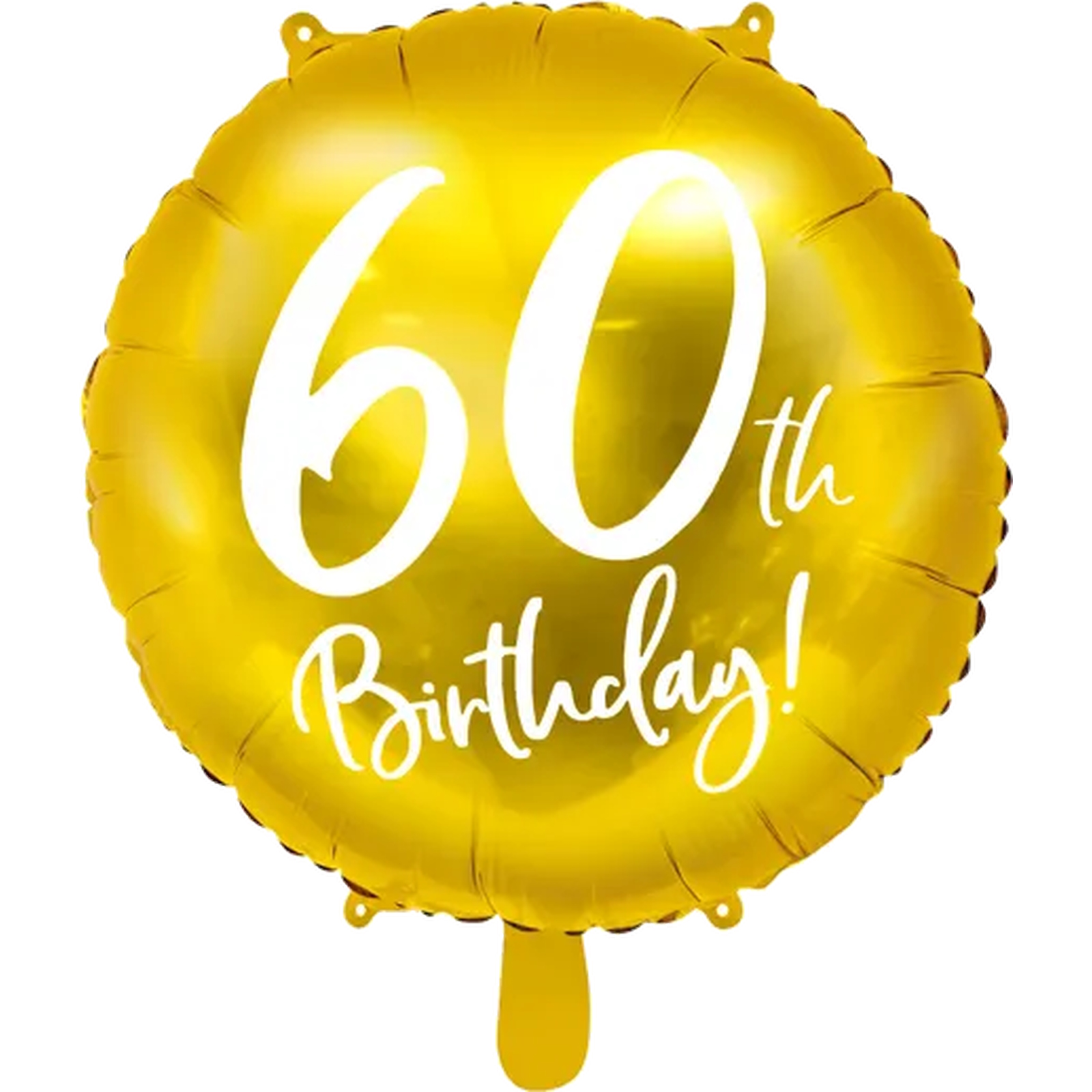 Gold 60th Birthday Helium Foil Balloon