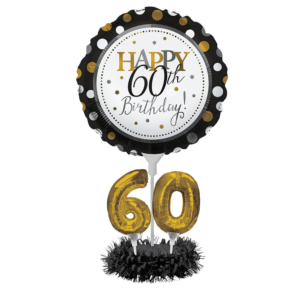 60th Birthday Balloon Centrepiece Kit