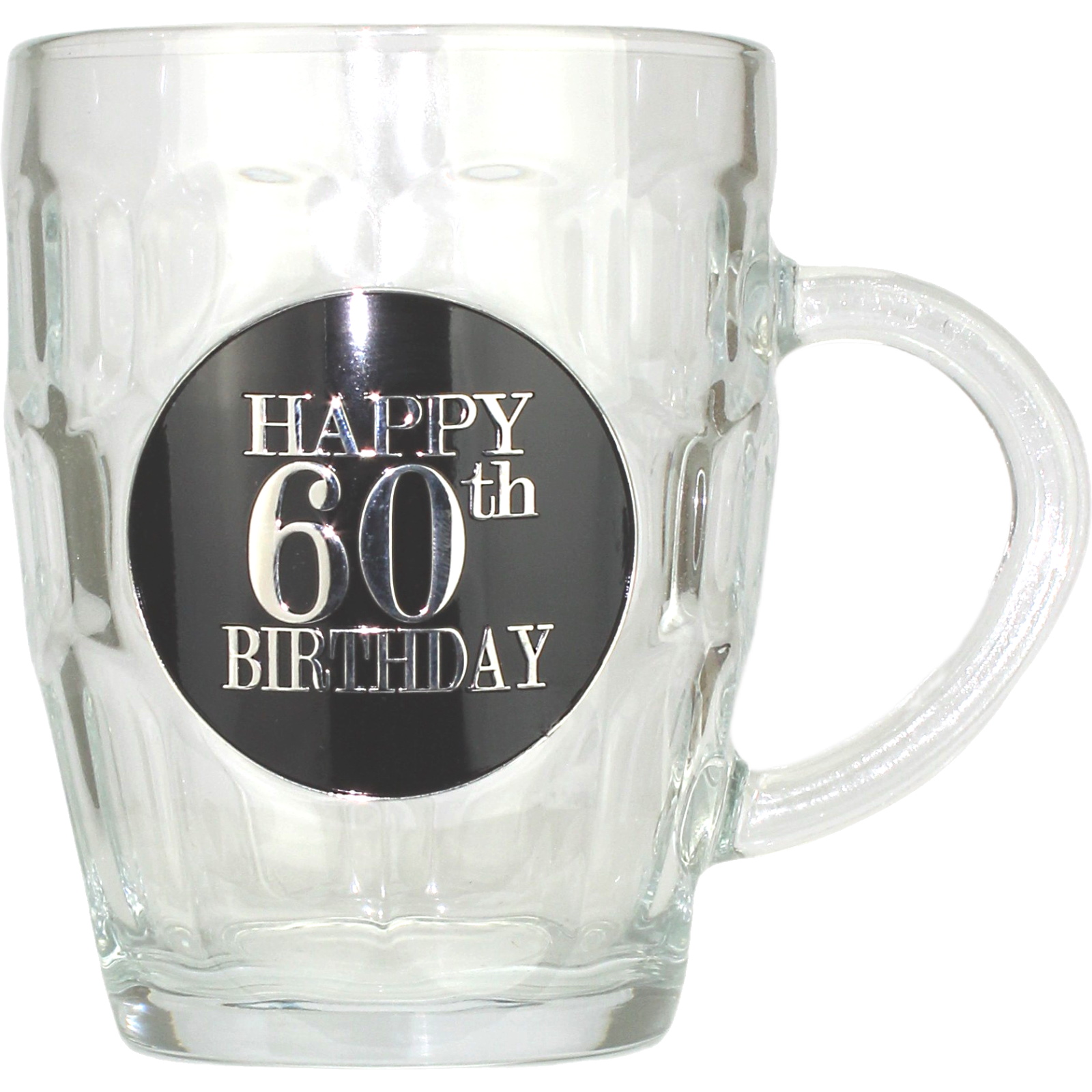 60th Birthday Badged Dimple Stein 