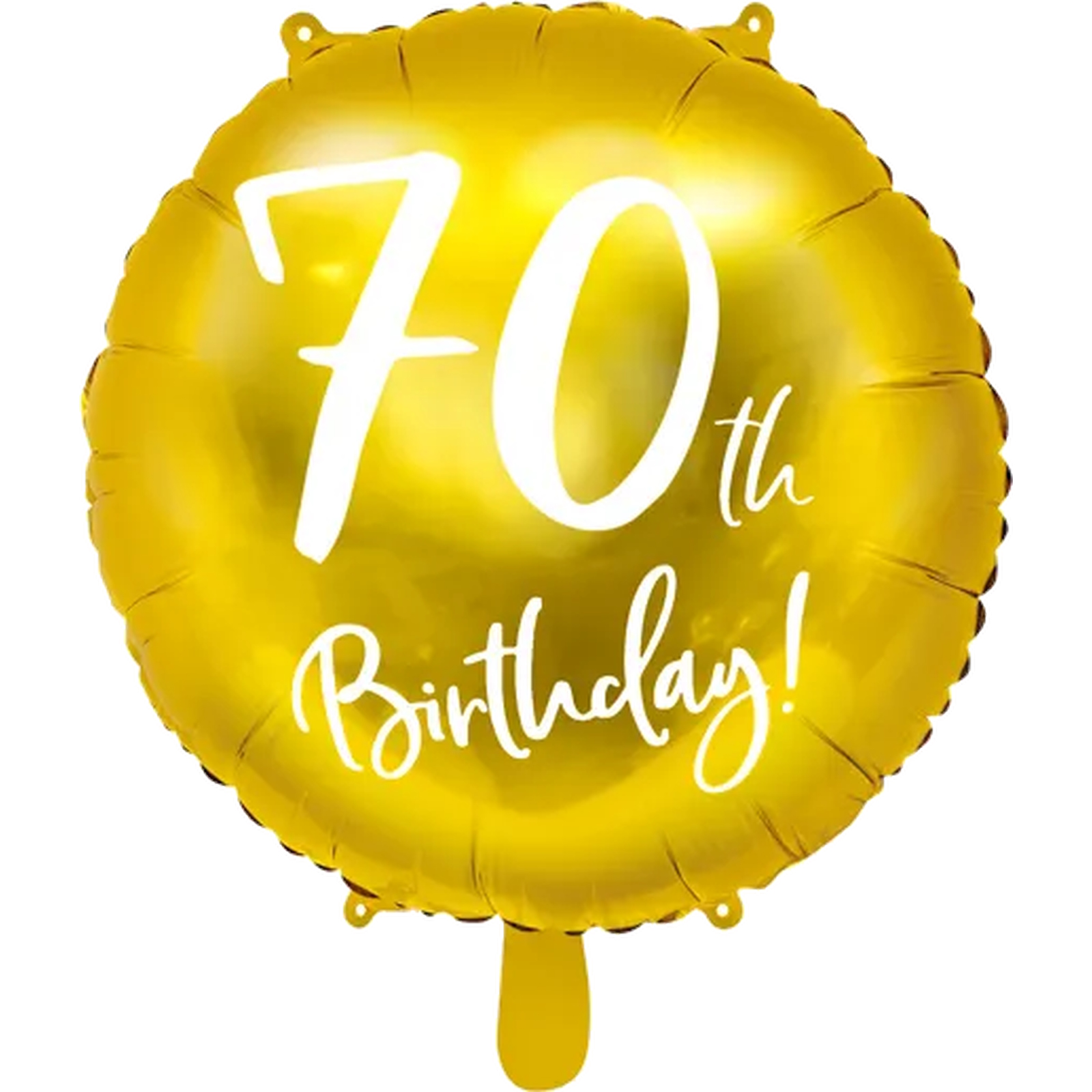 Gold 70th Birthday Helium Foil Balloon