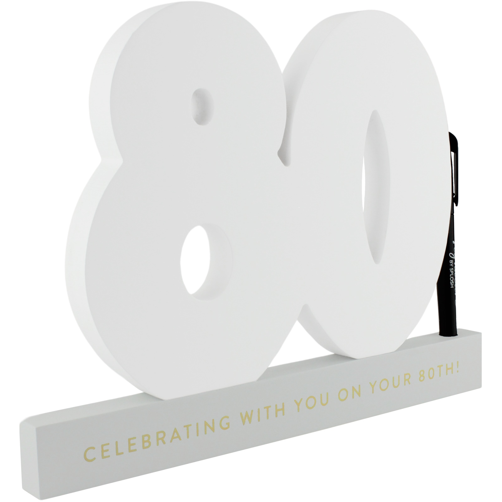 80th Birthday Signature Number