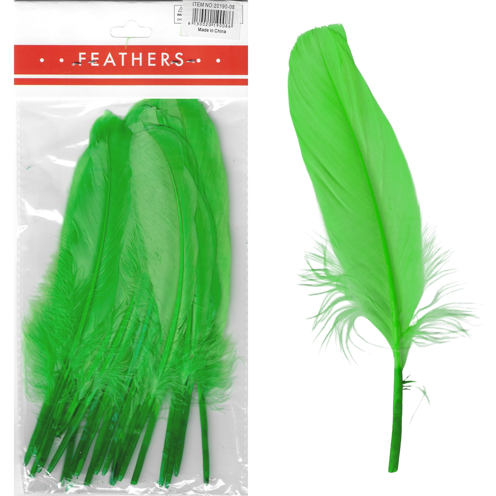 Green Feathers 17cm