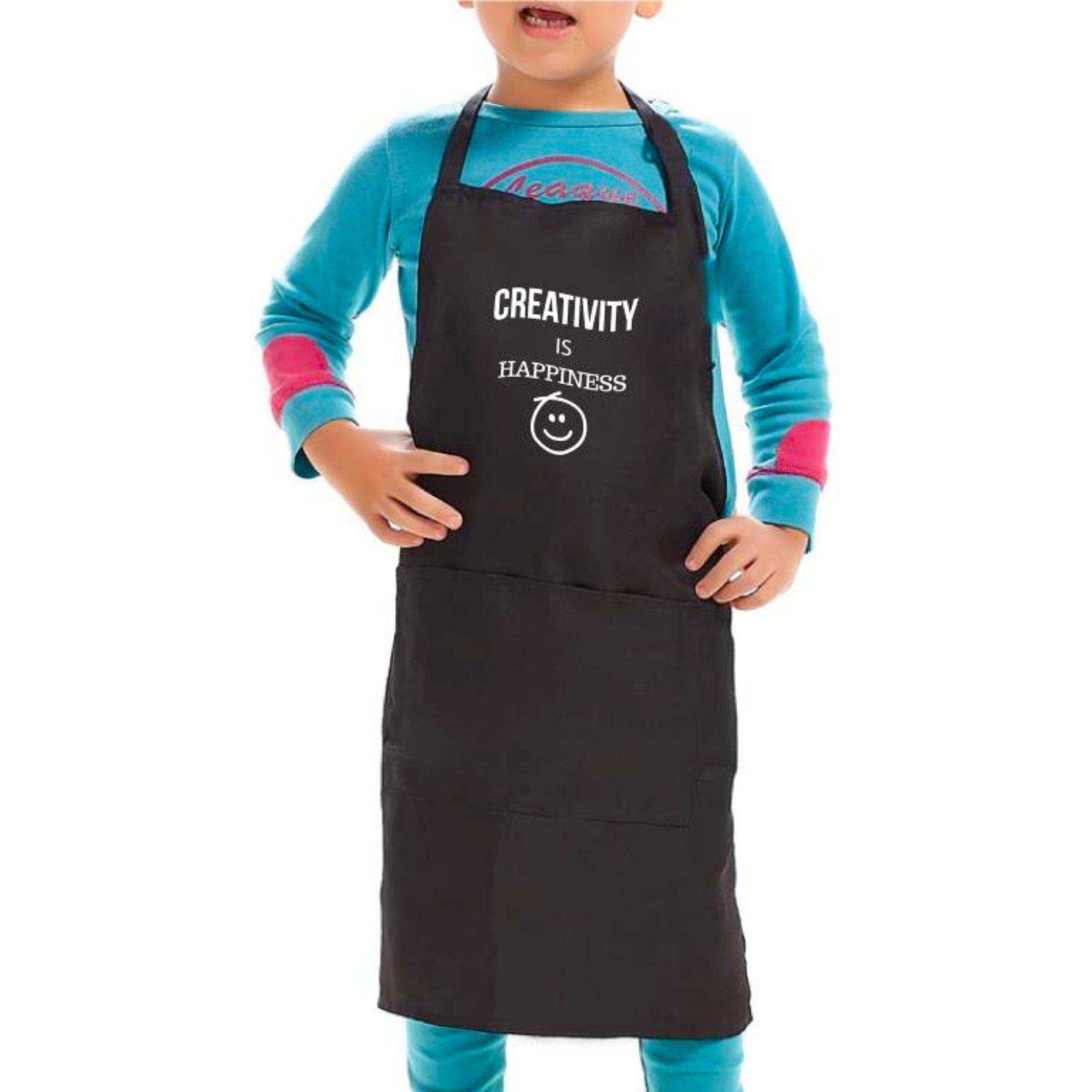 Kids Creativity Is Happiness Art Apron
