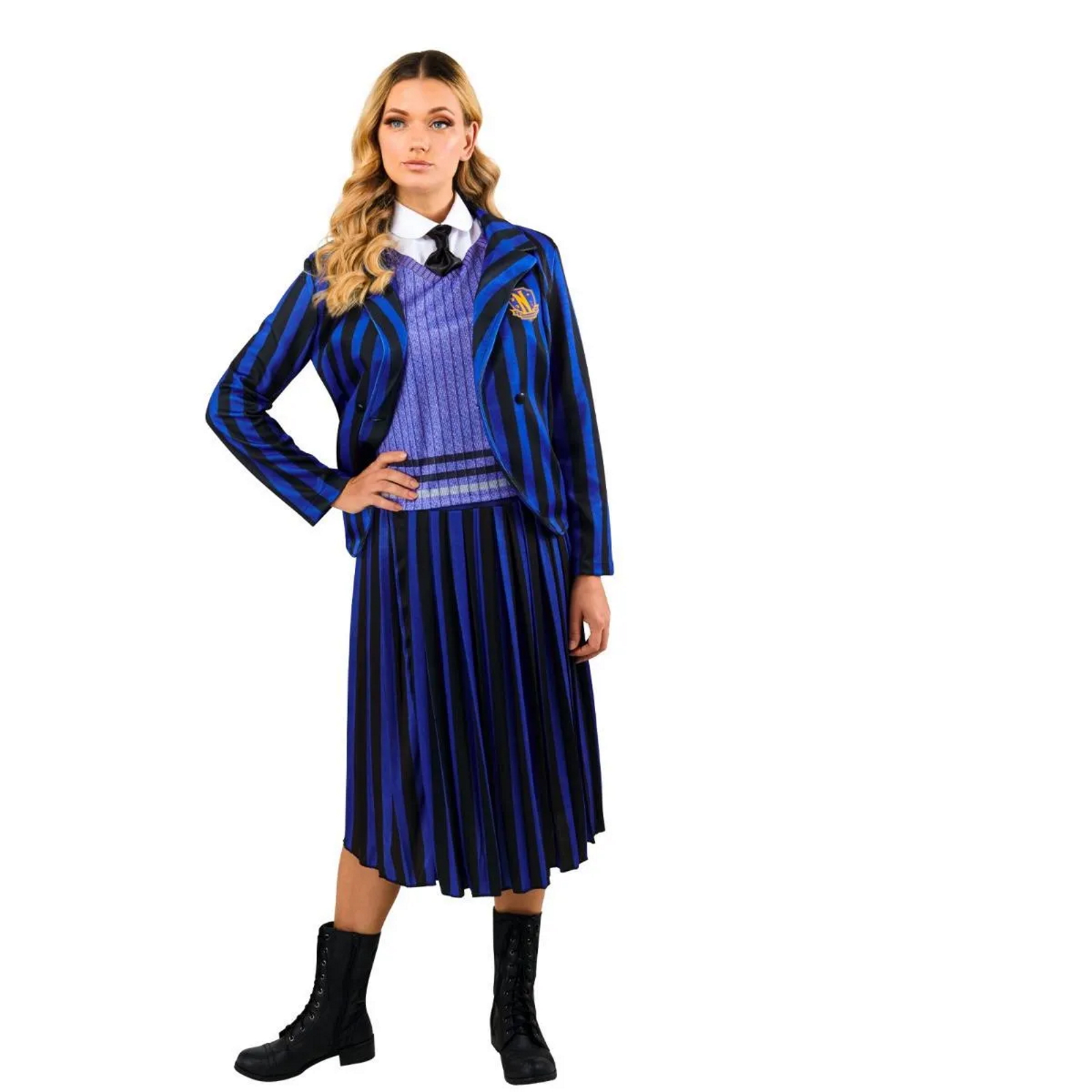 Wednesday Nevermore Academy Blue Uniform Adult Costume
