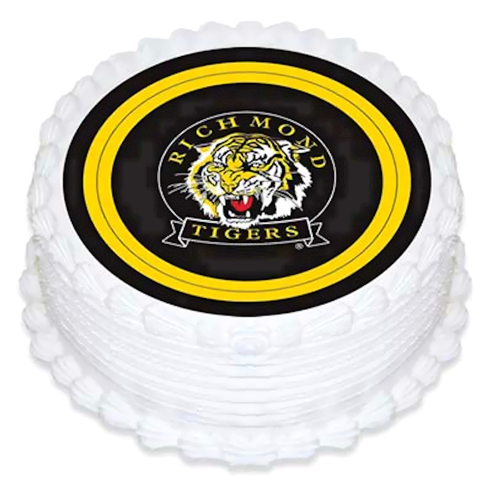 Richmond Football Club Round Edible Icing Cake Decoration