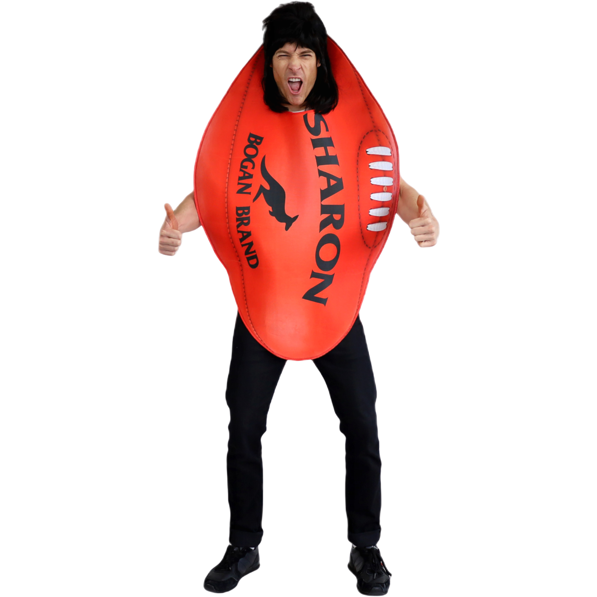 Adult AFL Aussie Rules Footy Costume One Size