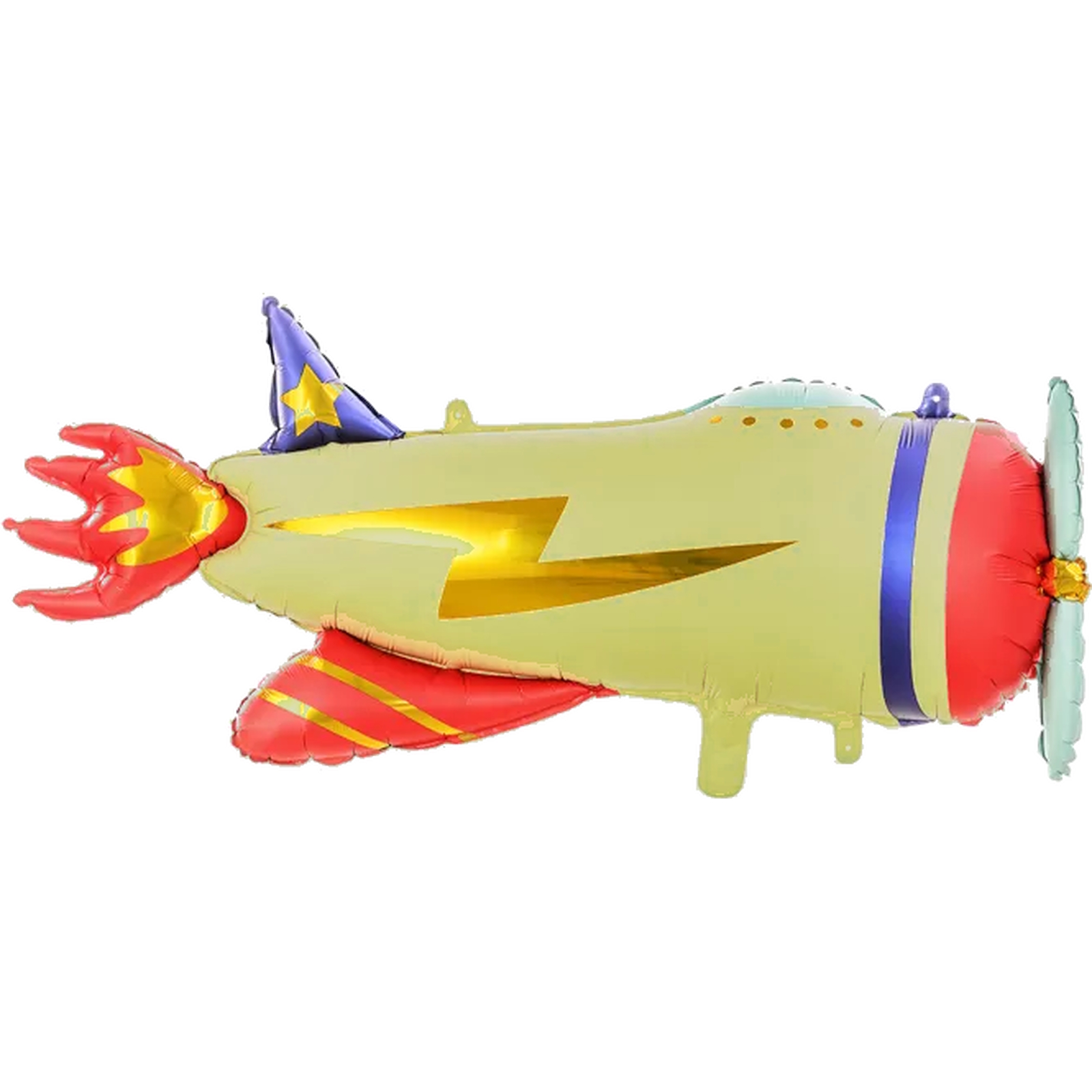 Lightning Bolt Vintage Airplane Supershape Balloon 91cm