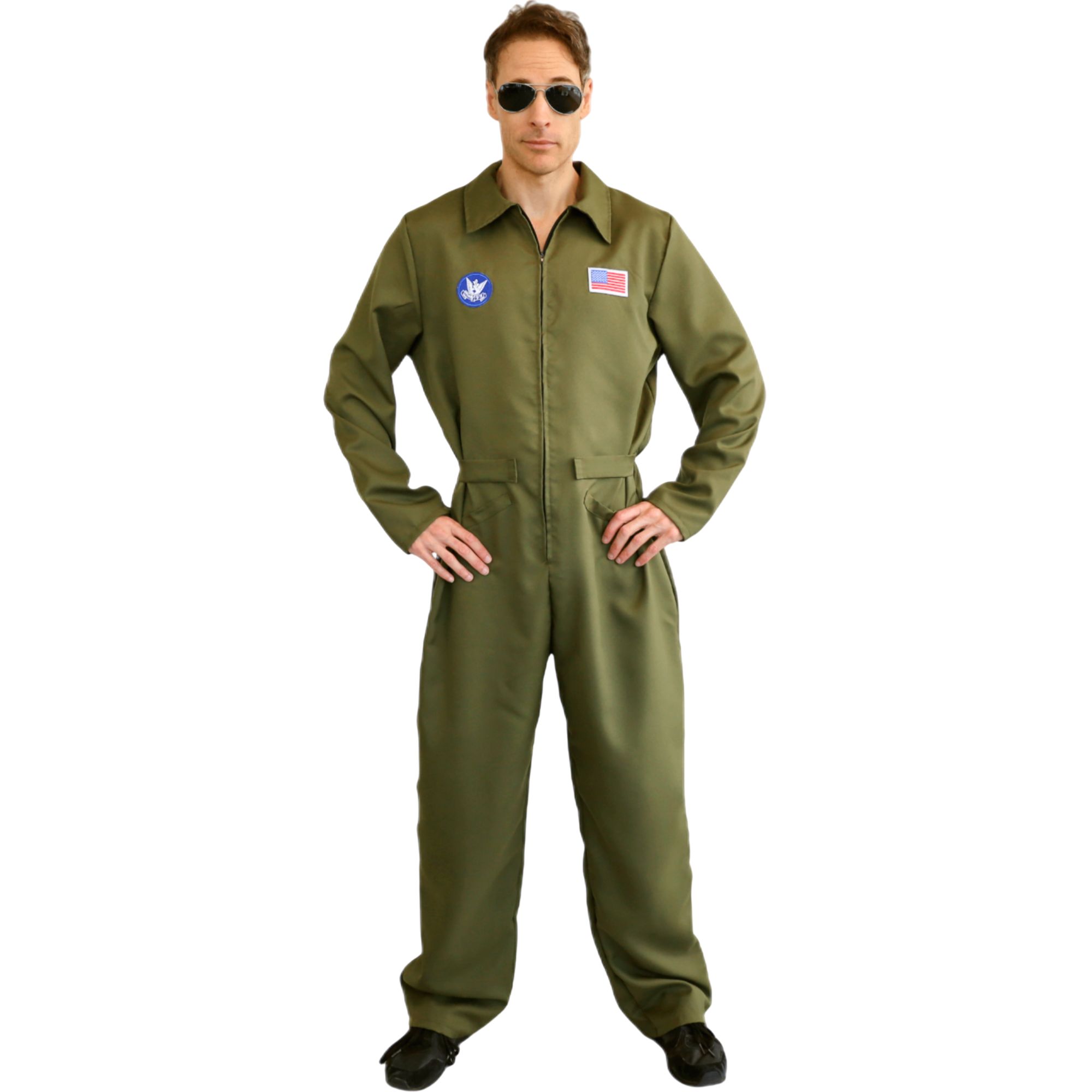 Green Flight Suit Adult Costume