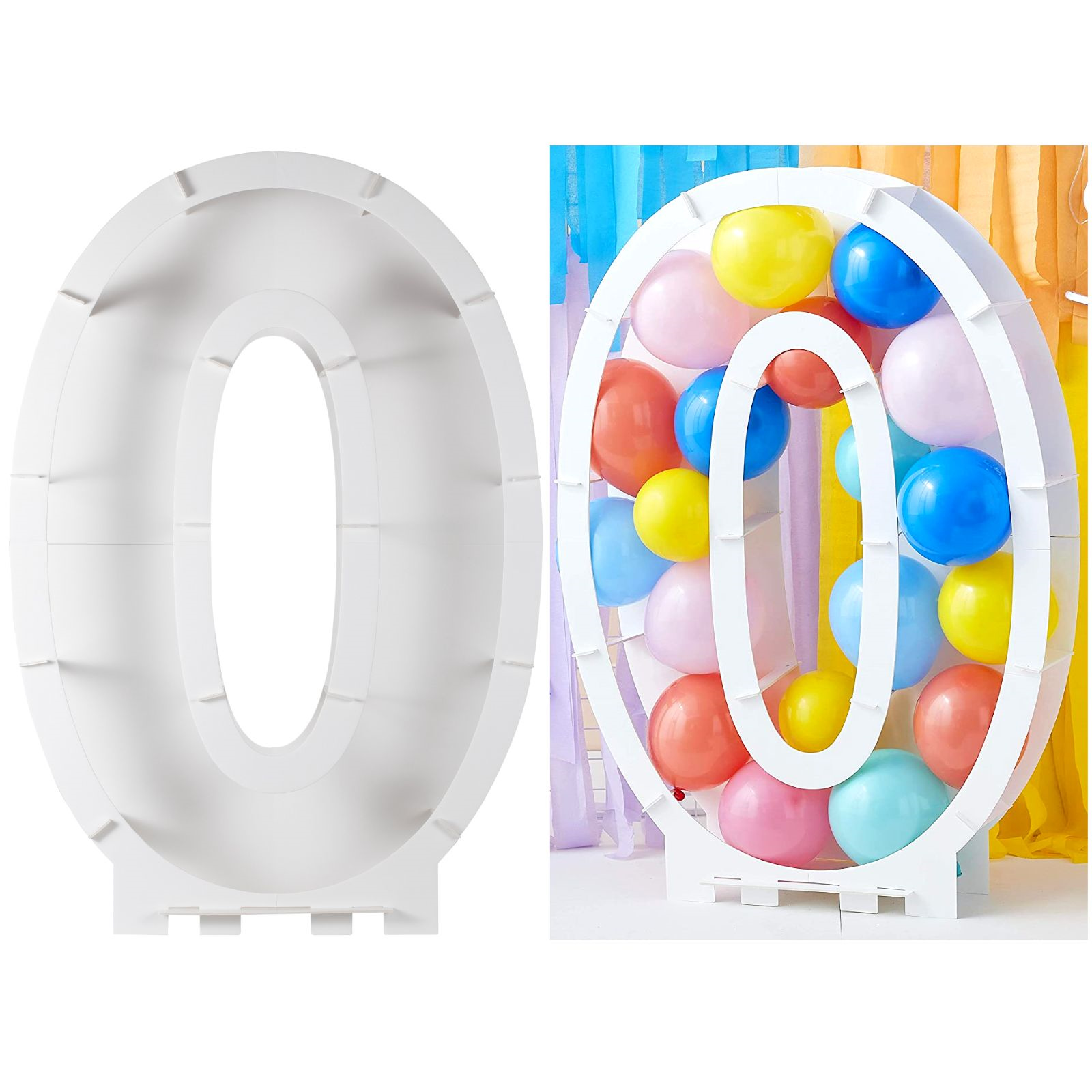 Ginger Ray Number 0 Balloon Mosaic Frame (85cm) 