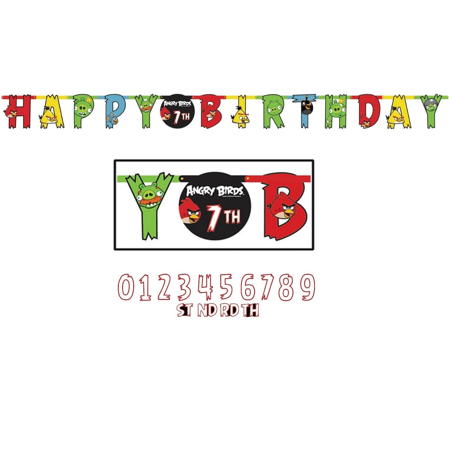 Angry Birds Jumbo Add an Age Banner Kit