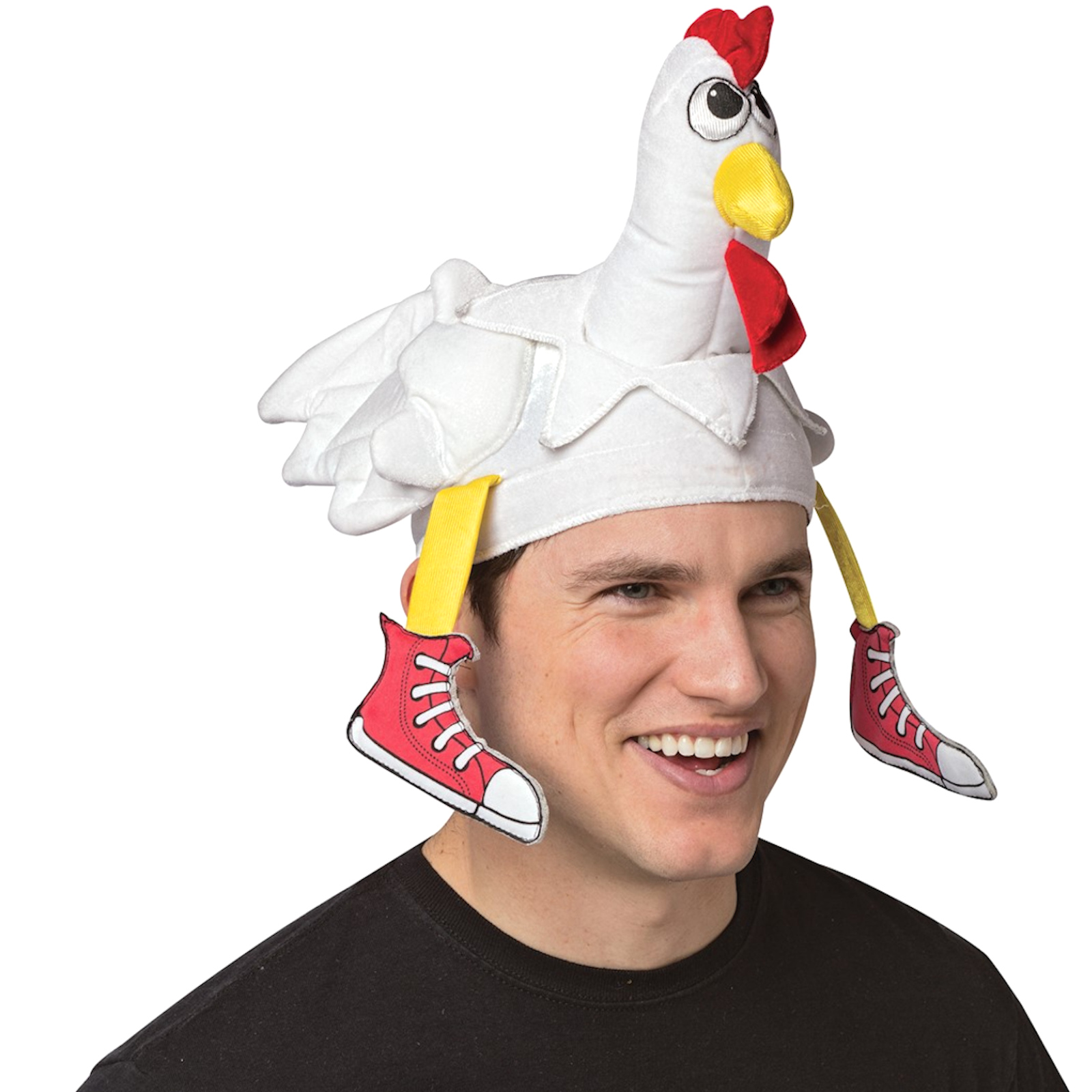 Plush Adult Chicken Hat