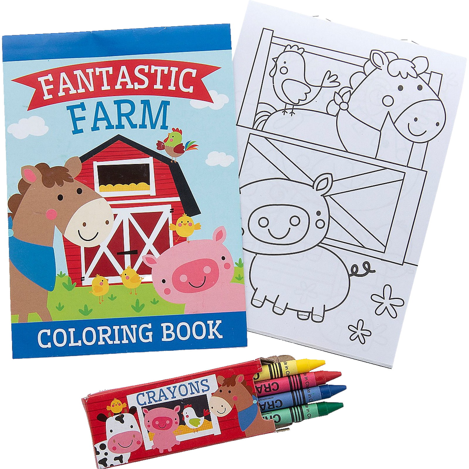 Farm Animal Colouring Set (Pack of 12)