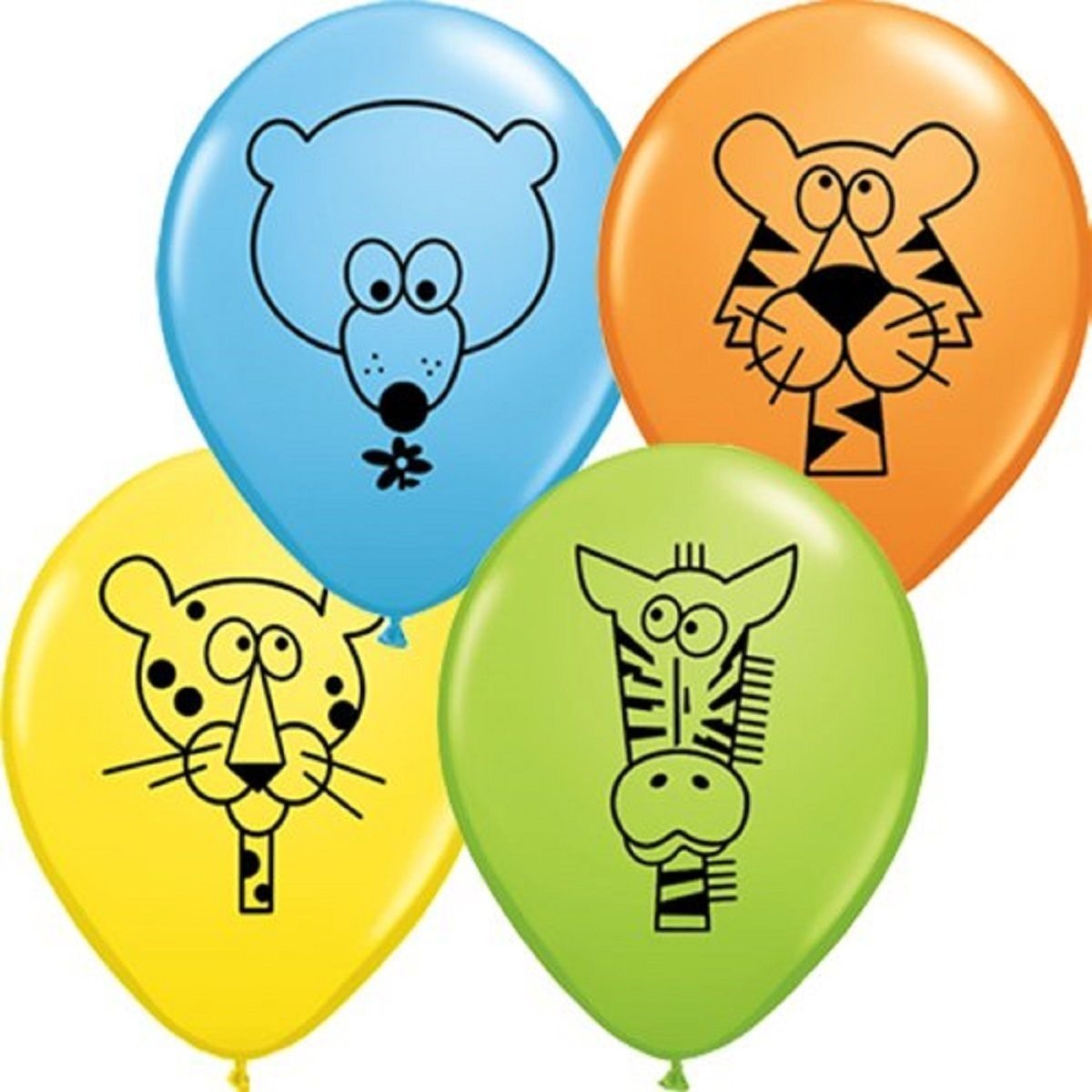 Jungle Animal Balloons (Pack of 12)