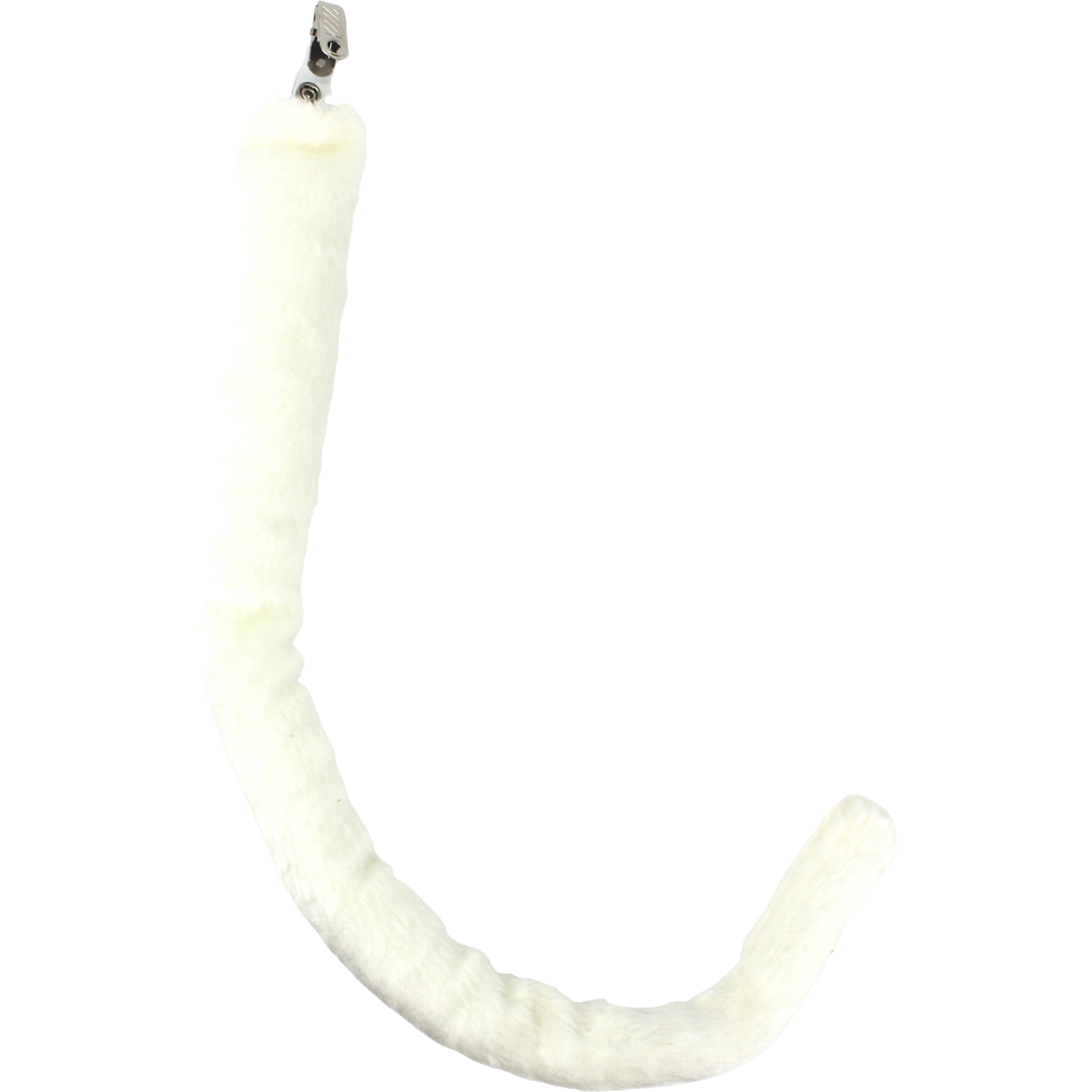 Plush Clip On White Animal Tail
