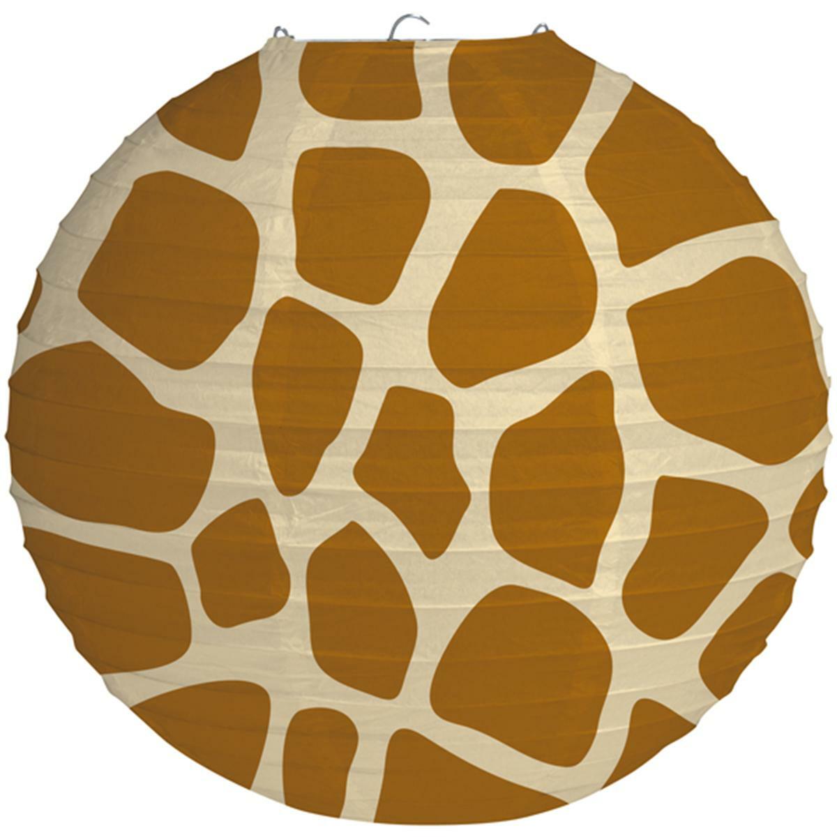 Giraffe Print Paper Lantern