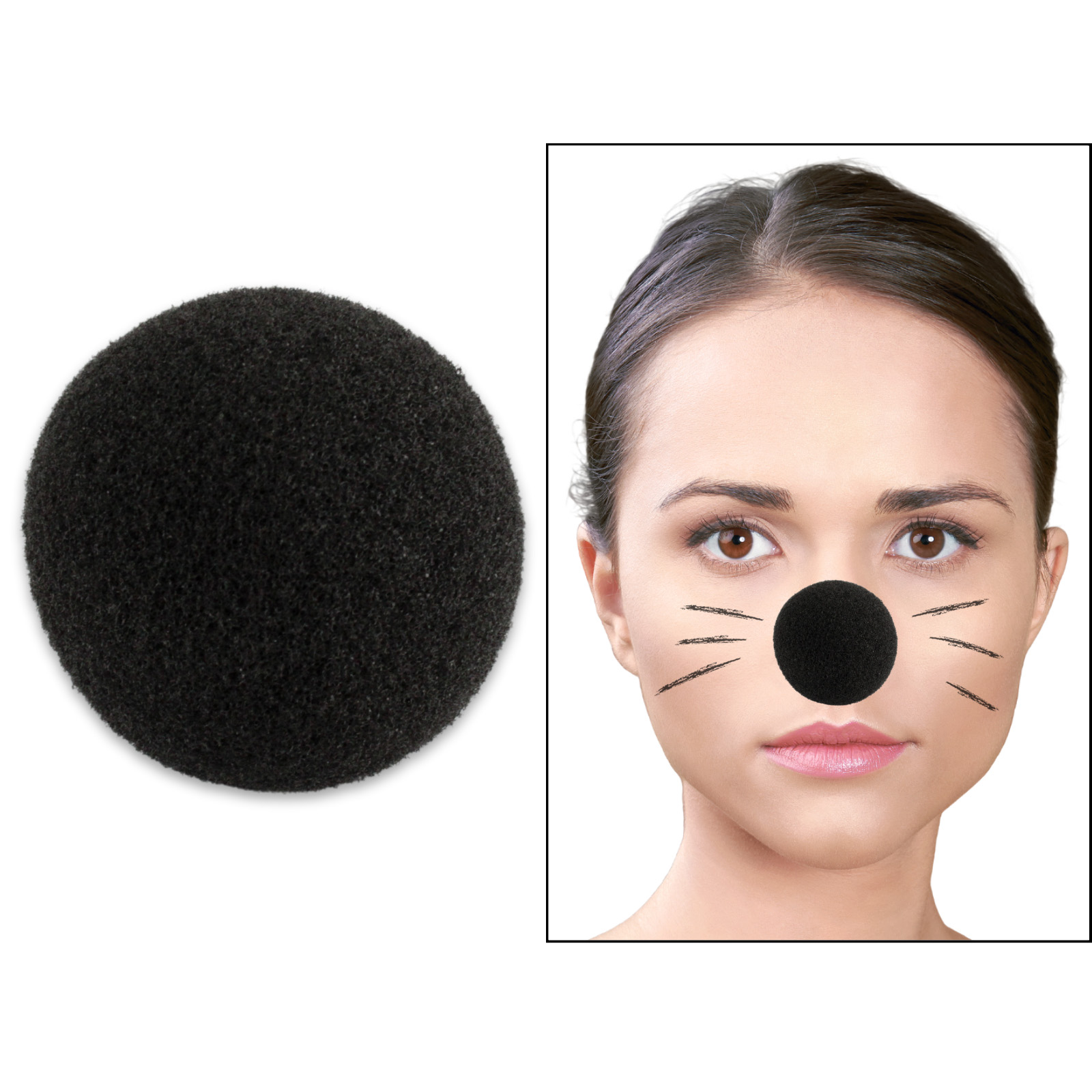 Black Foam Costume Nose