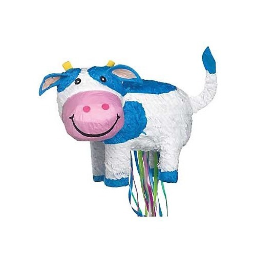 Cow Pull String Pinata *Damaged*