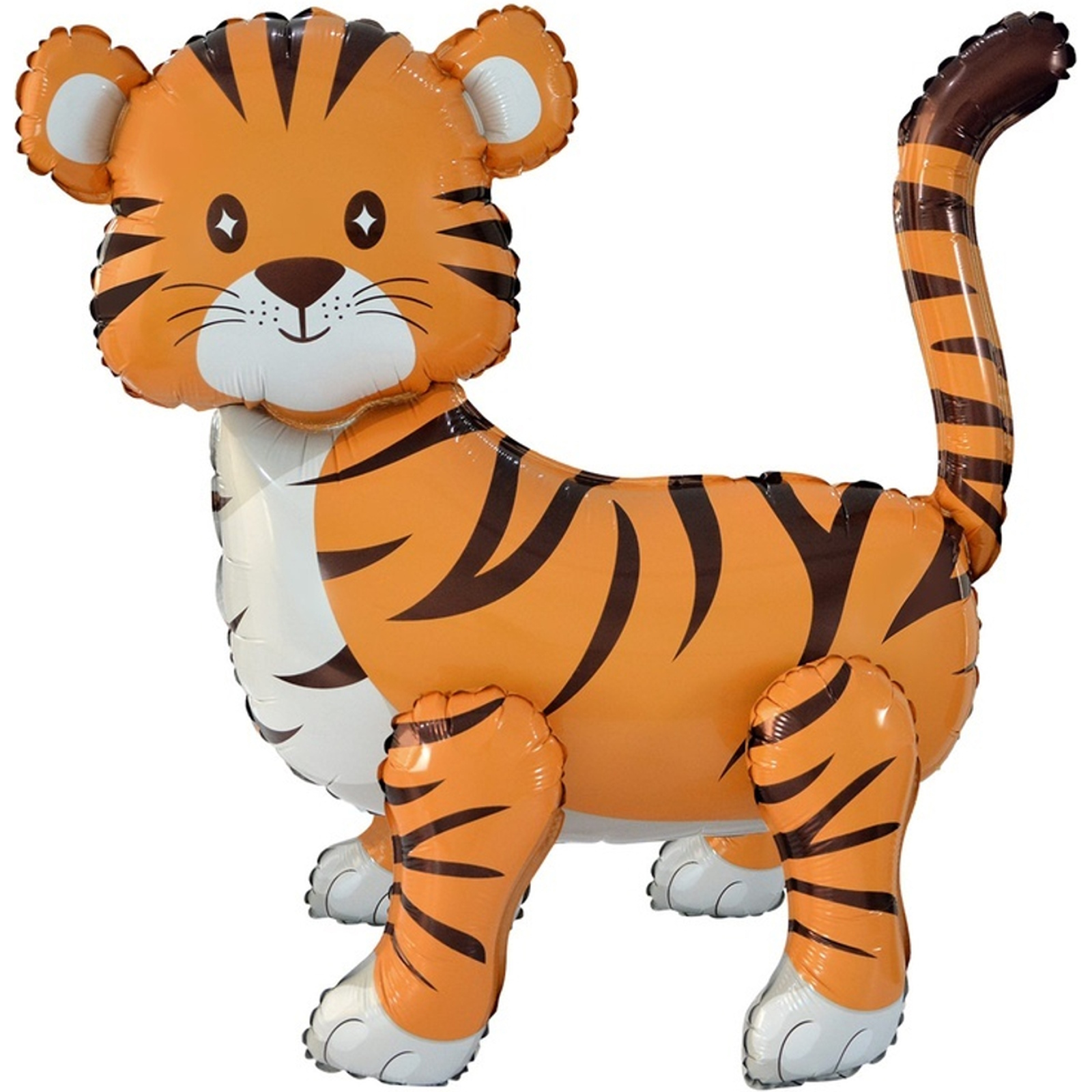 Standing Airz Tiger Air Fill Foil Balloon 58cm