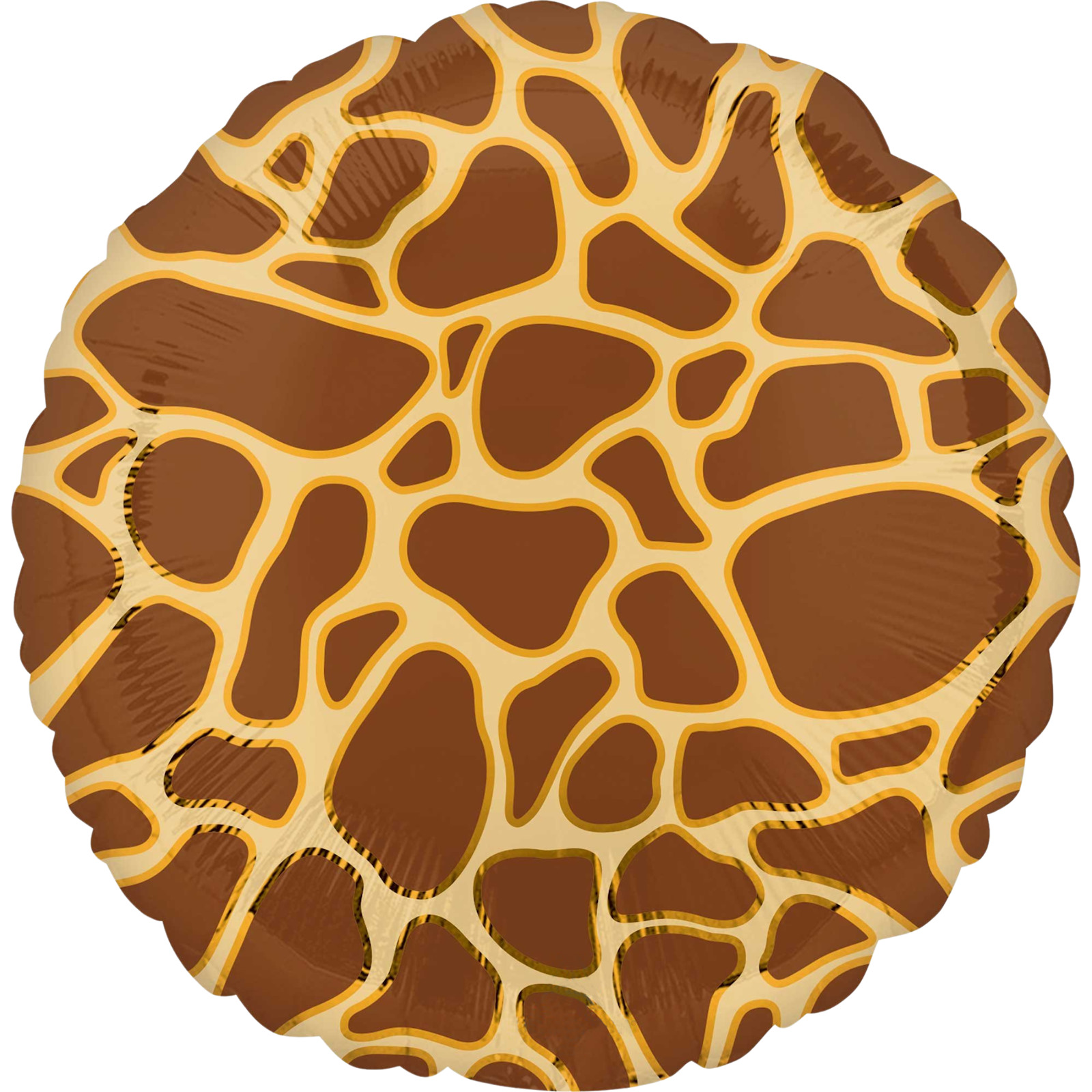 Giraffe Print Foil Helium Balloon