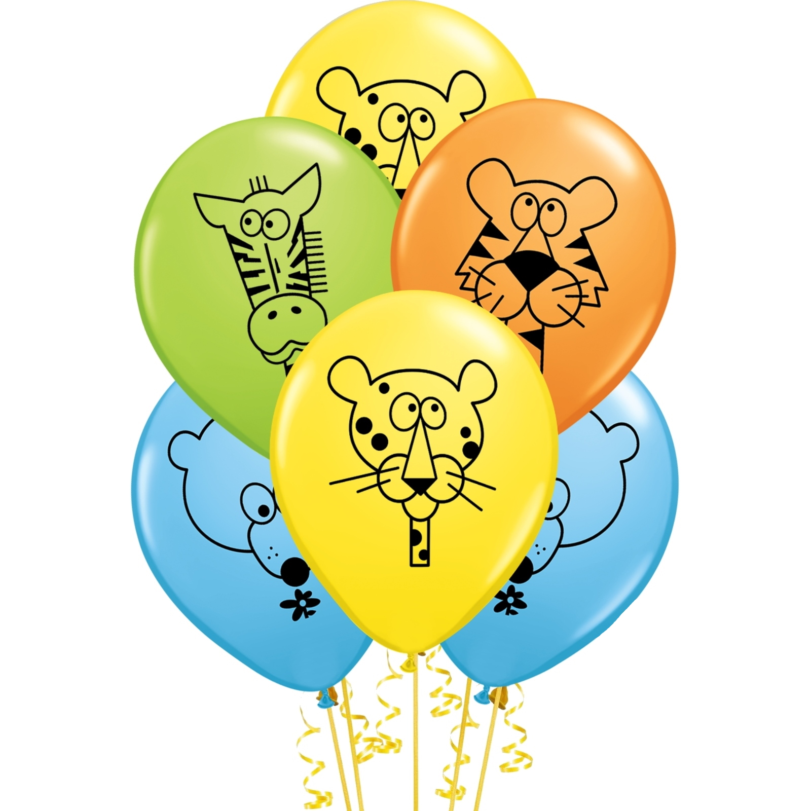 Jungle Animal Balloons (Pack of 50)