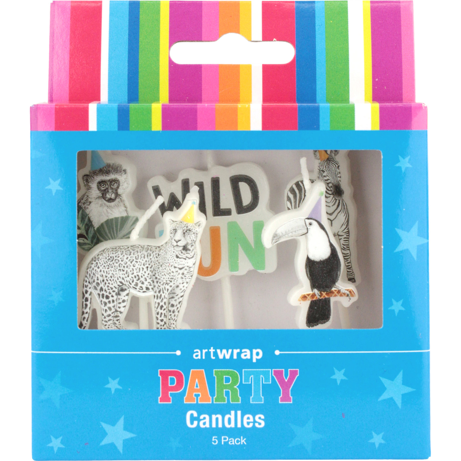 Wild Jungle Party Candles (Set of 5)