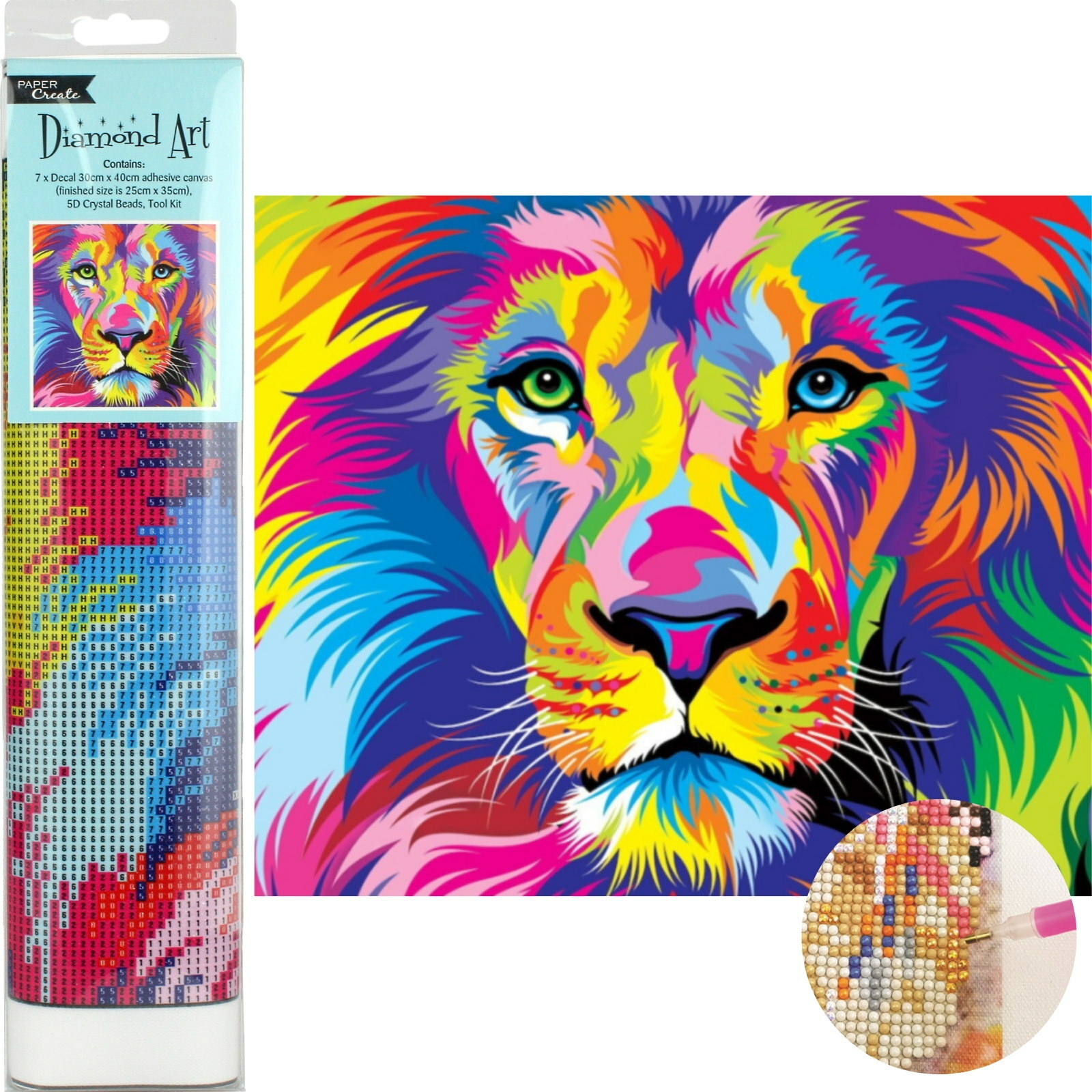 Diamond Art Kit Pop Art Lion