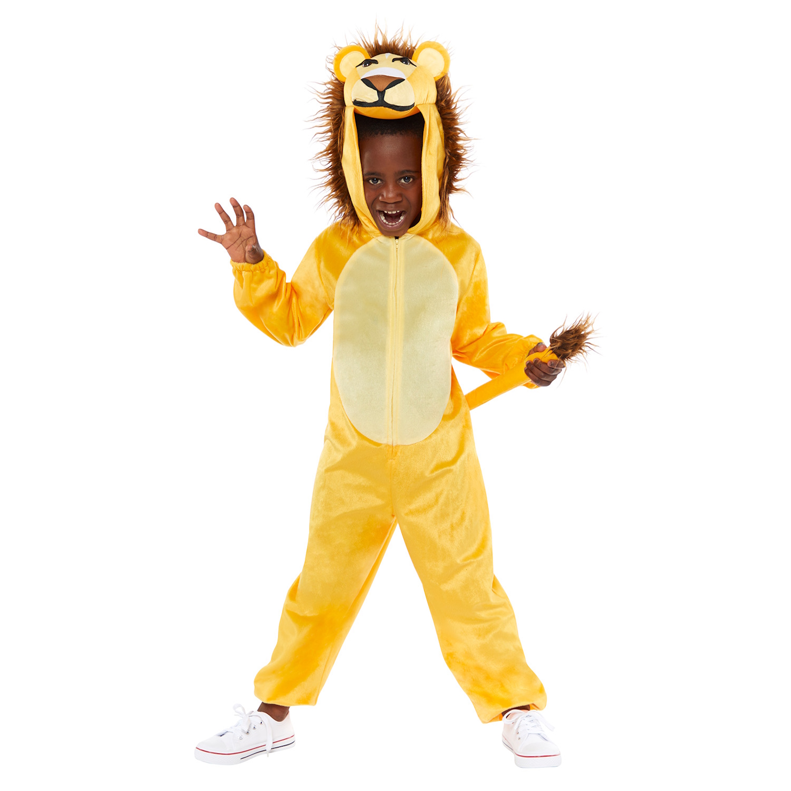 Plush Lion All-in-One Kids Costume