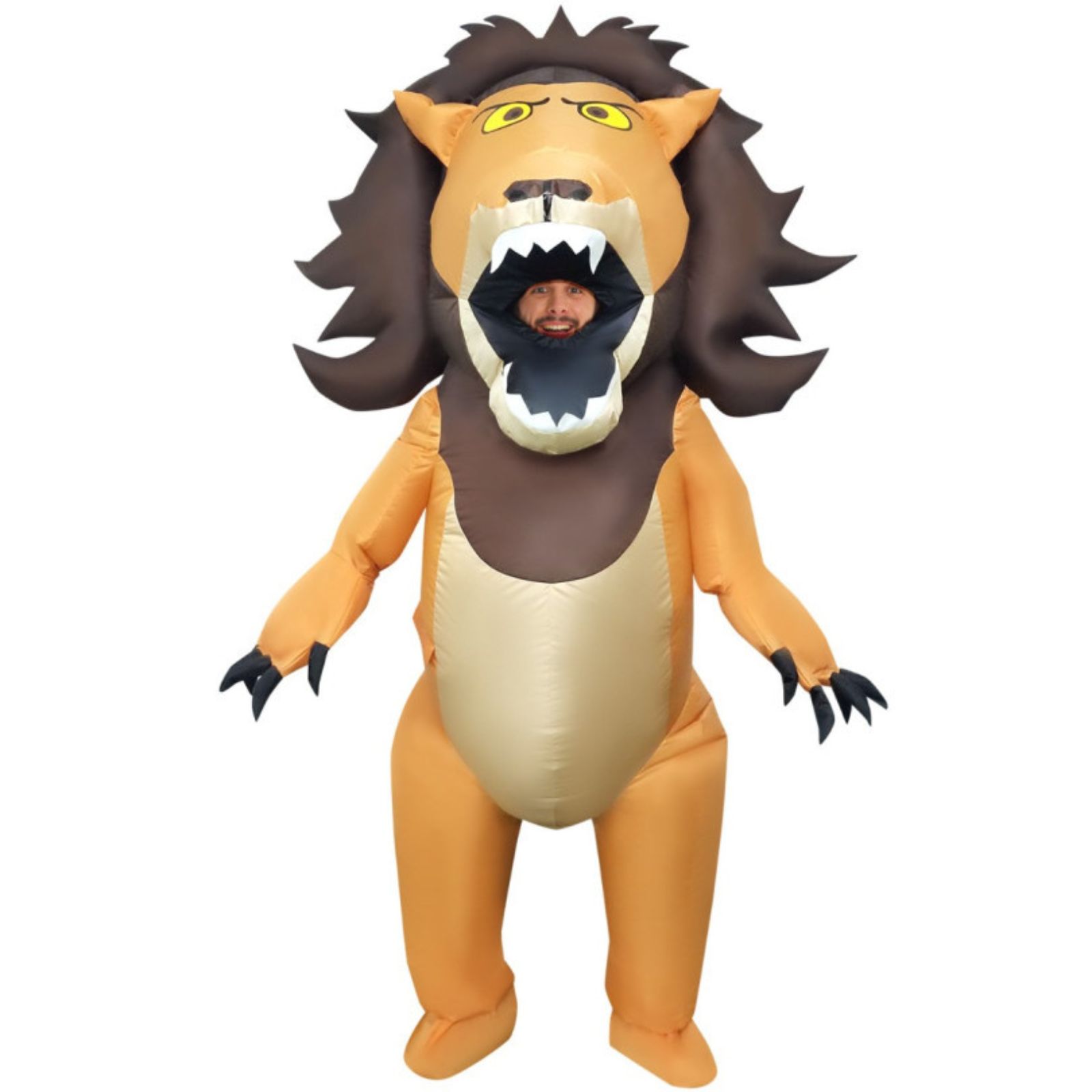 Inflatable Big Mouth Lion Adult Costume
