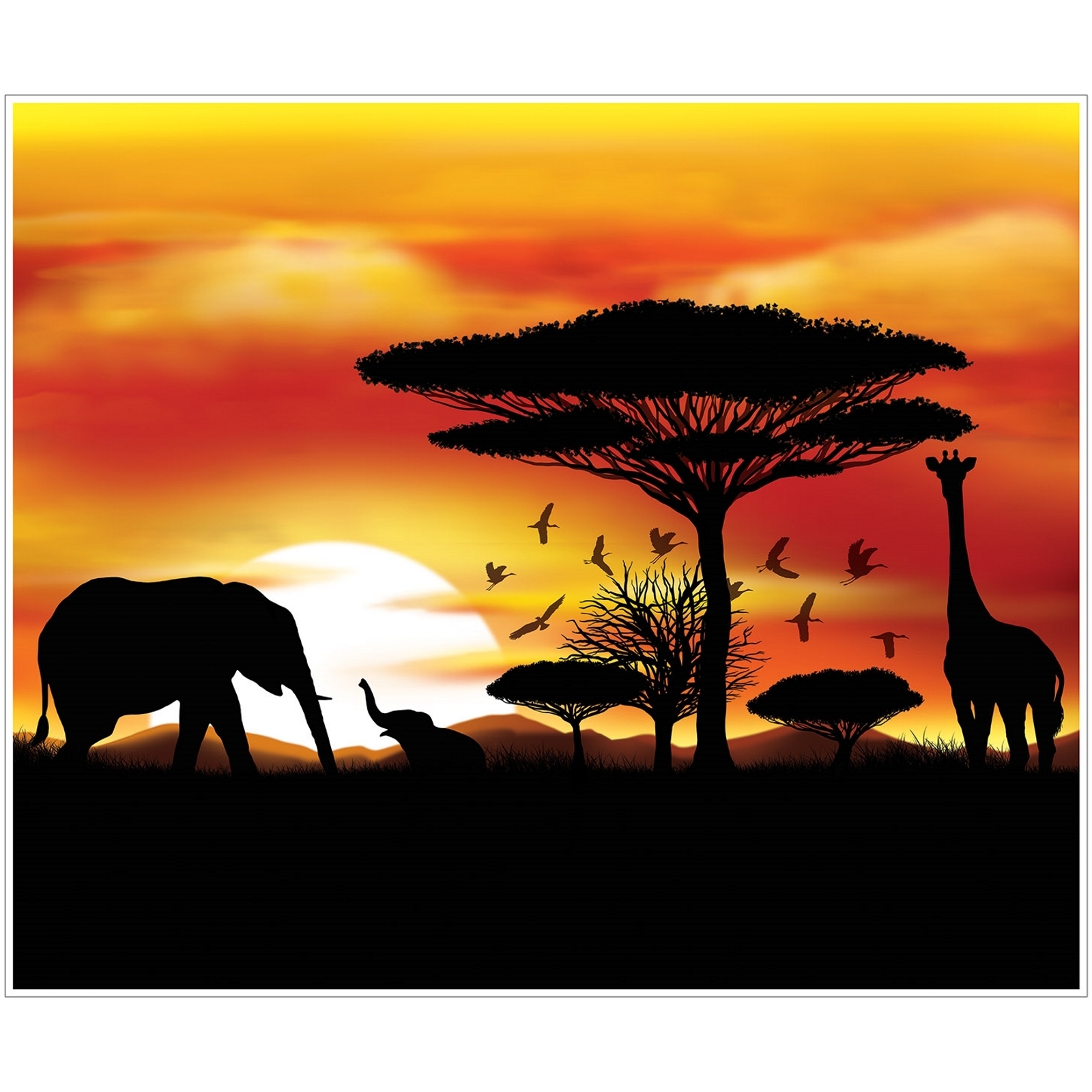 Jungle Safari Backdrop Banner
